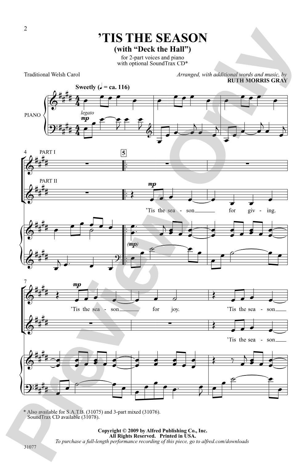 'Tis the Season: 2-Part Choral Octavo