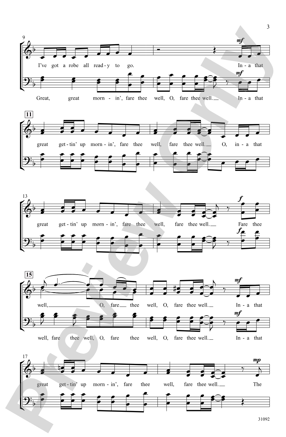Two Great Spirituals: SATB <i>a cappella</i> Choral Octavo