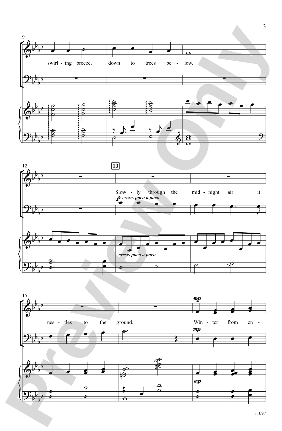 Rise Up, Winter: SAB Choral Octavo