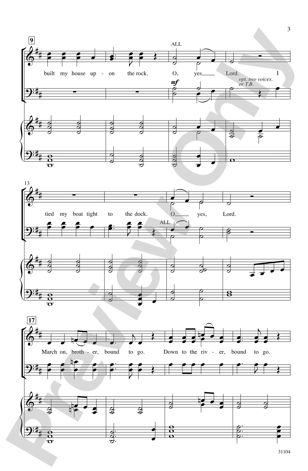 Bound to Go: SATB Choral Octavo