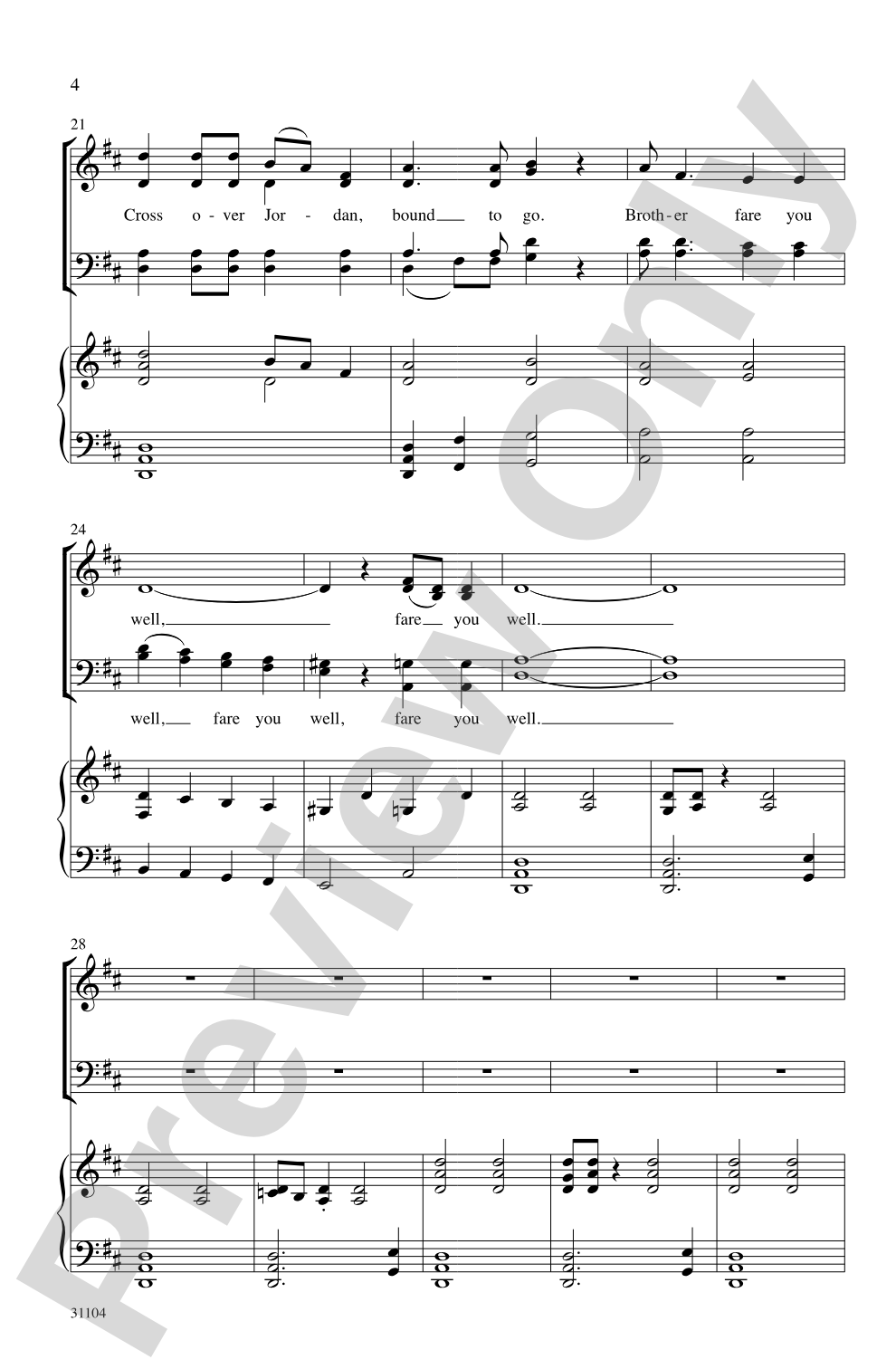Bound to Go: SATB Choral Octavo