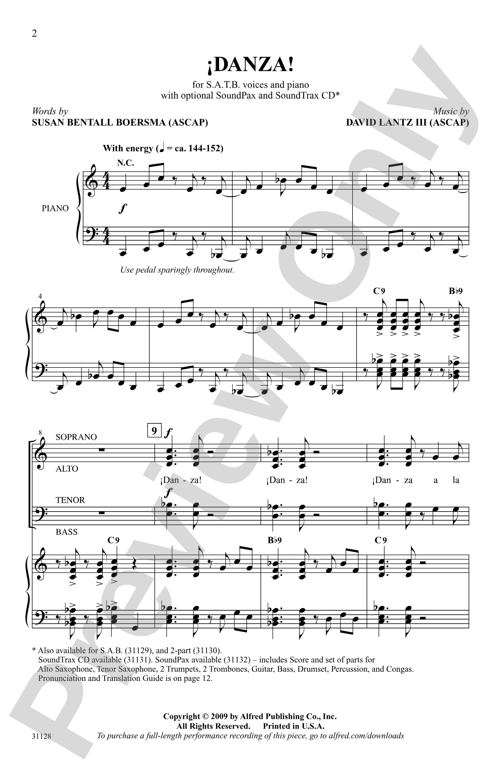 ¡Danza!: SATB Choral Octavo