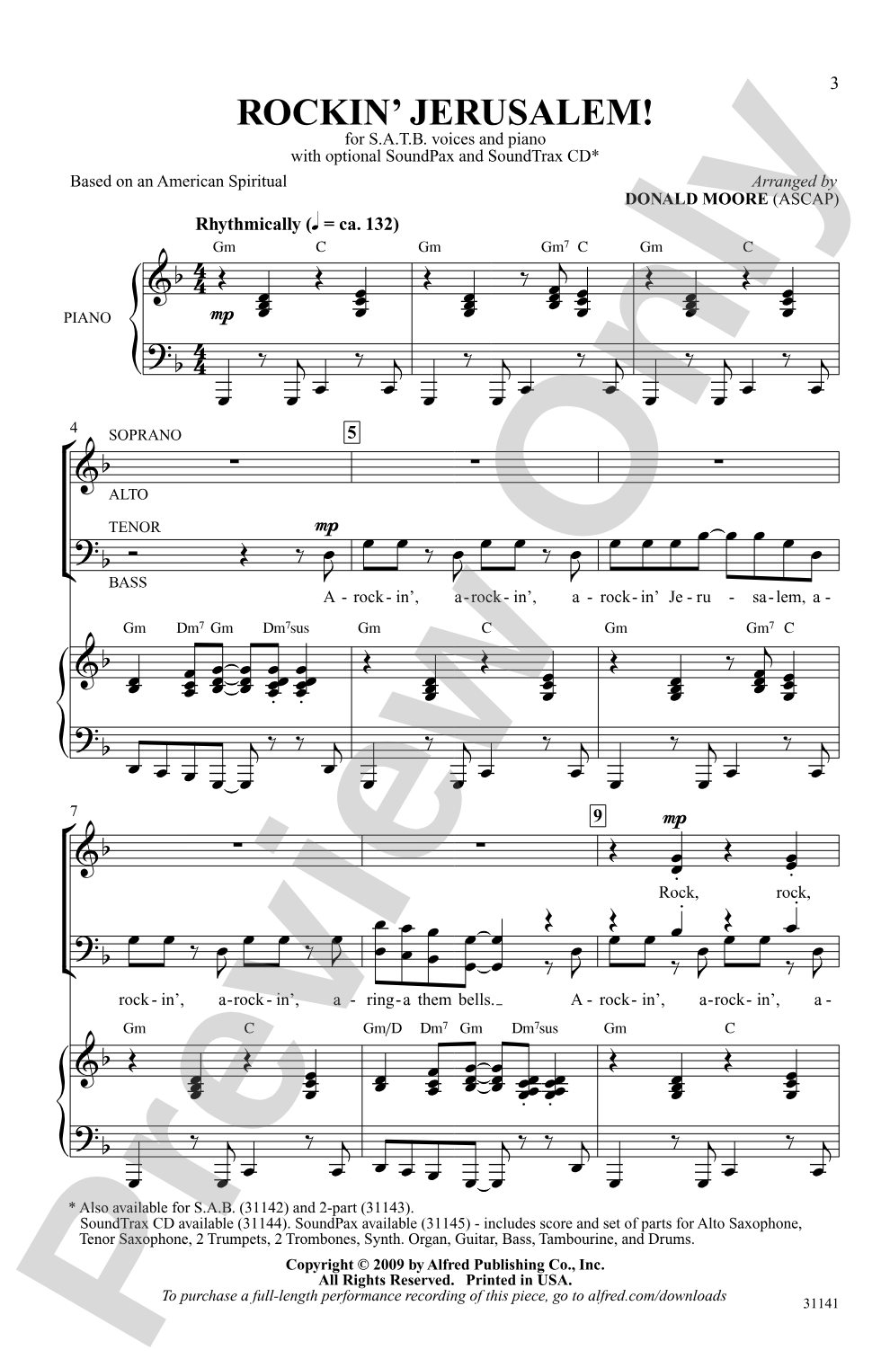 Rockin' Jerusalem: SATB Choral Octavo
