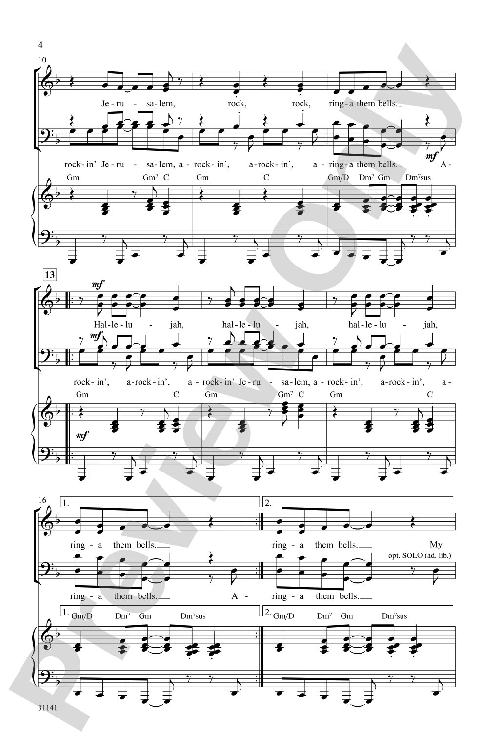 Rockin' Jerusalem: SATB Choral Octavo