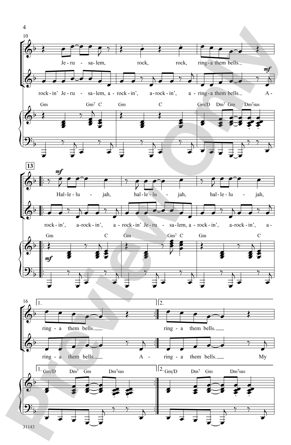 Rockin' Jerusalem: 2-Part Choral Octavo