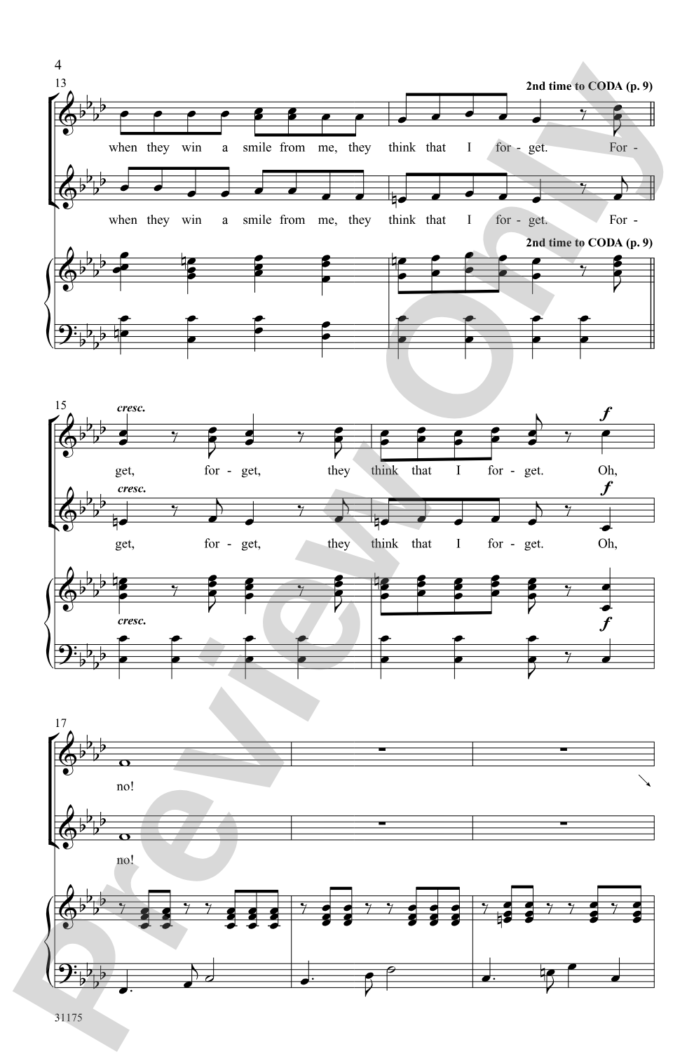 Oh, No!: SSA Choral Octavo