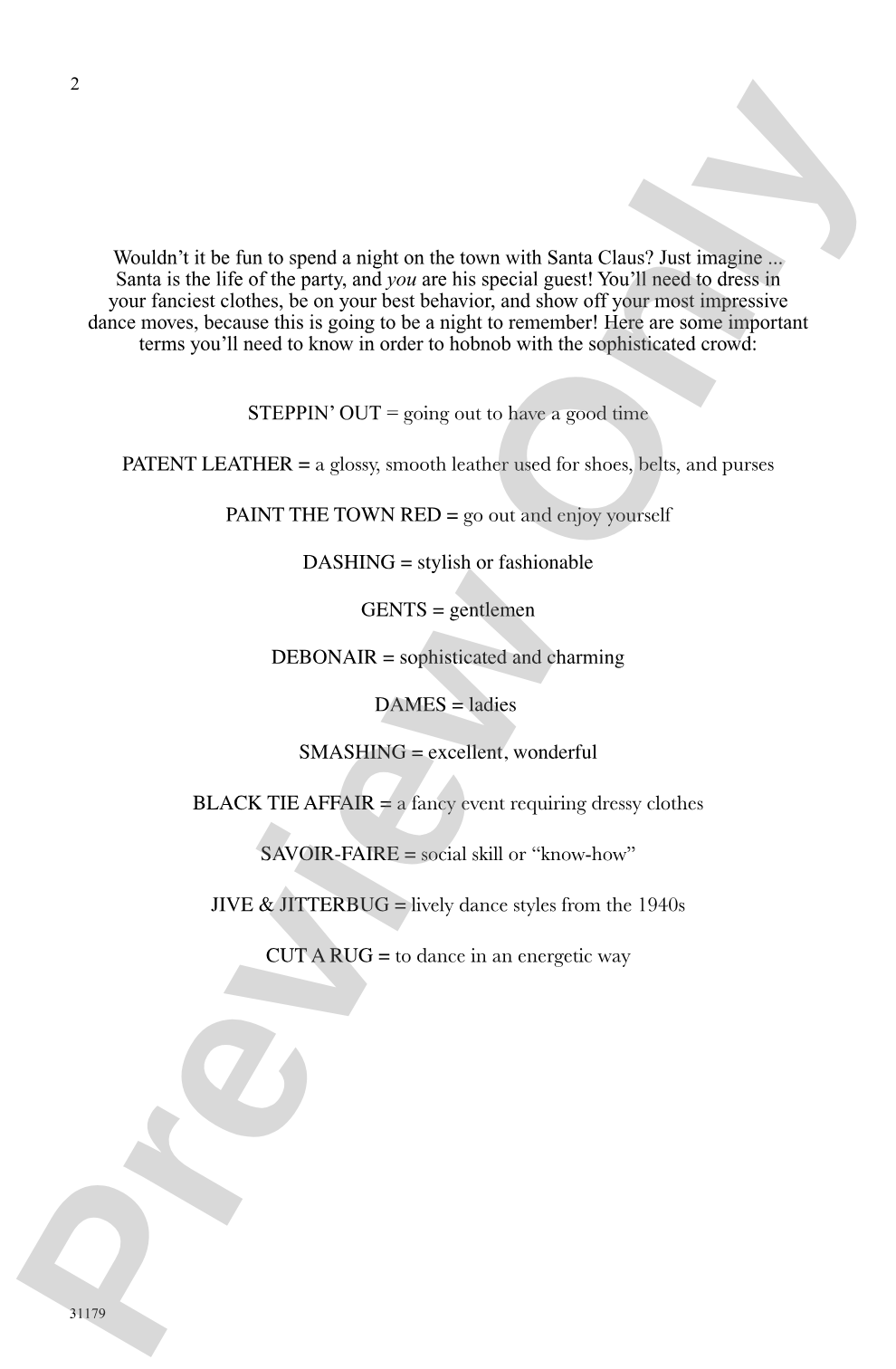 Steppin' Out with Santa: 2-Part Choral Octavo