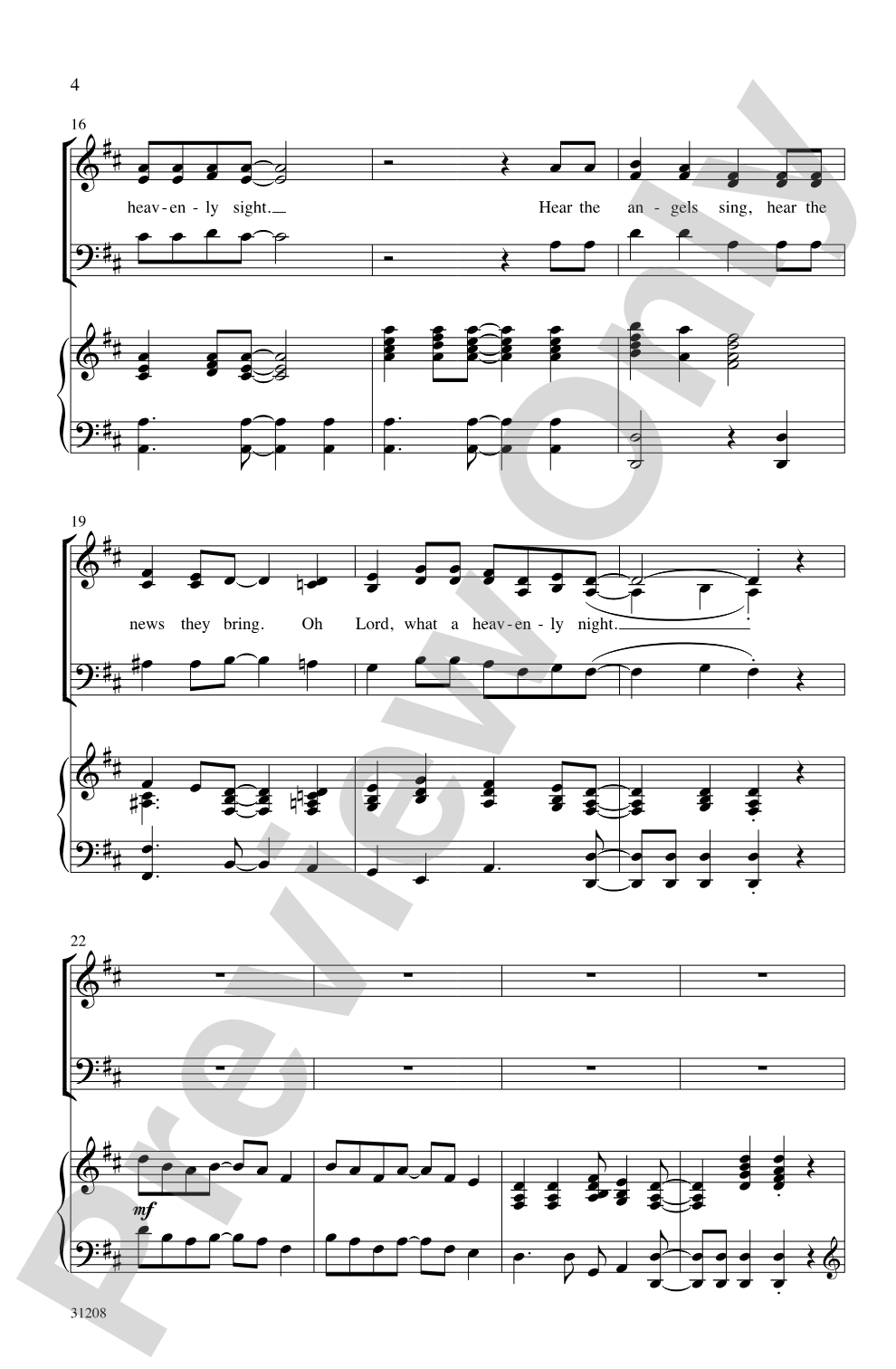 What a Heavenly Night!: 3-Part Mixed Choral Octavo