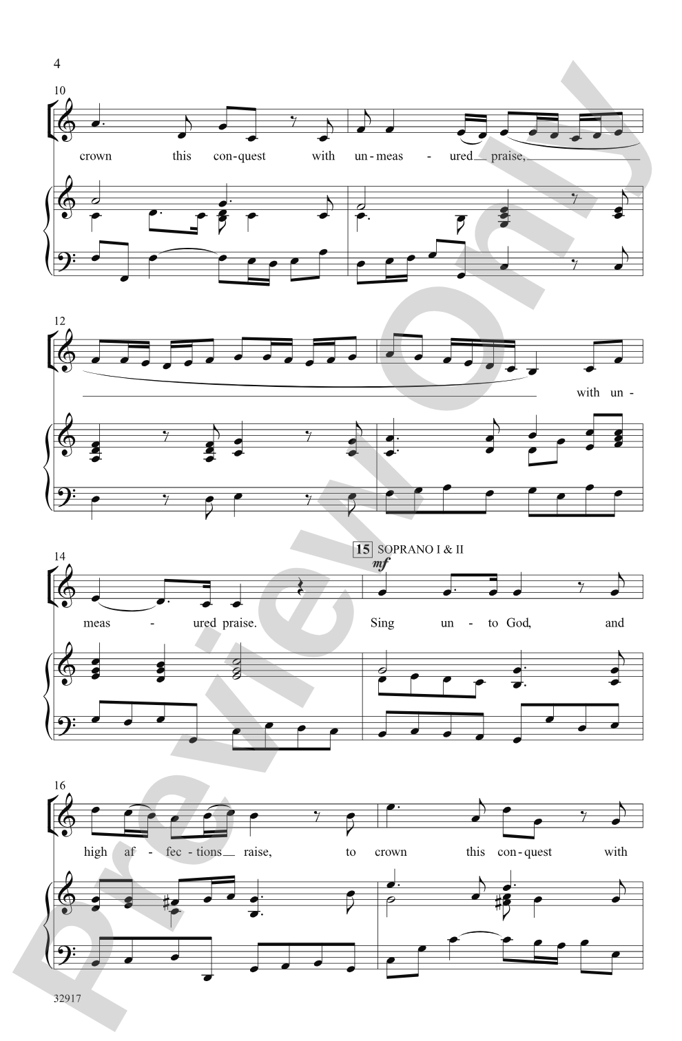 Sing Unto God (from <I>Judas Maccabaeus</I>): SSA Choral Octavo