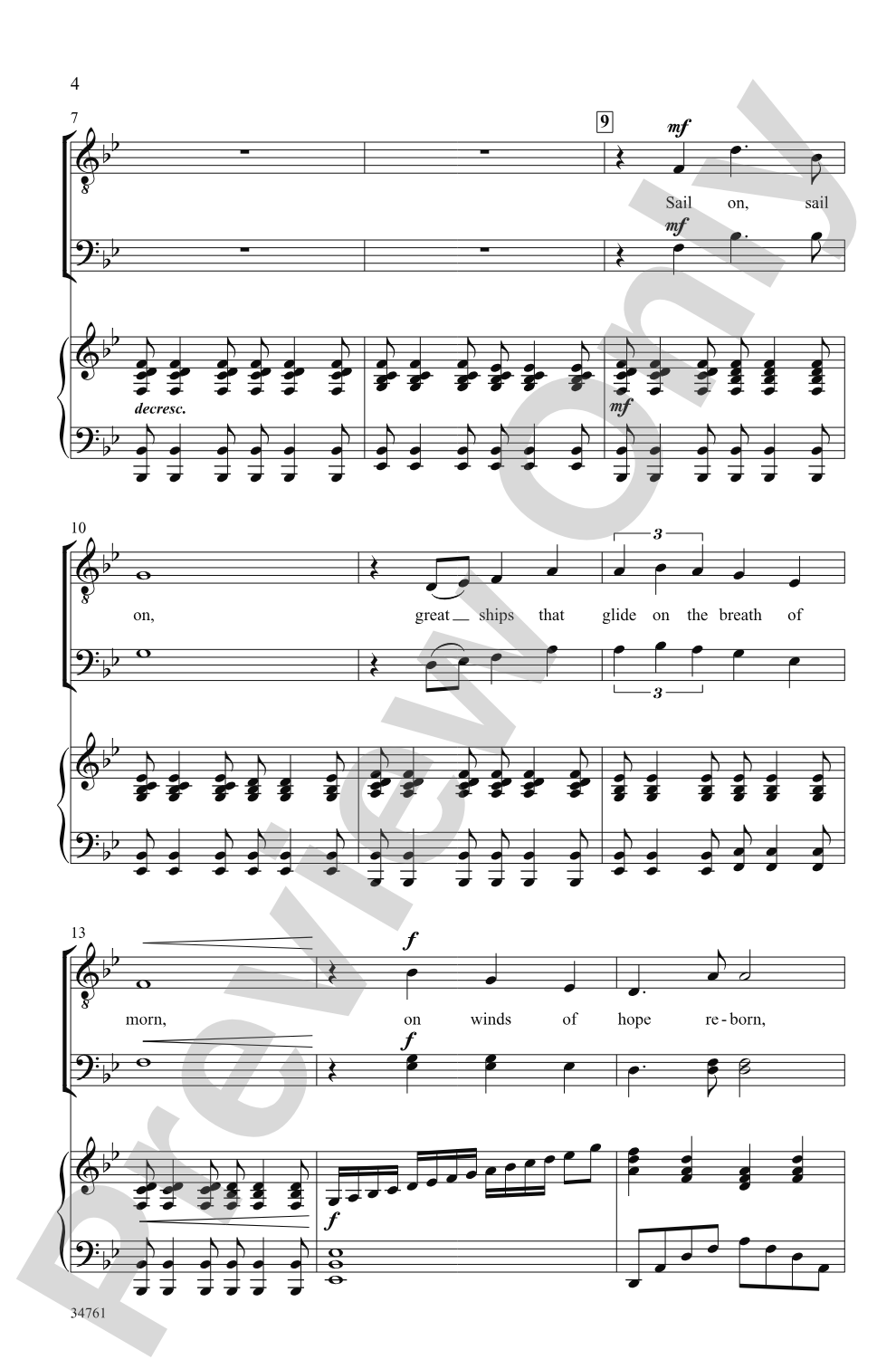 Sail On!: TBB, <I>a cappella</I> Choral Octavo