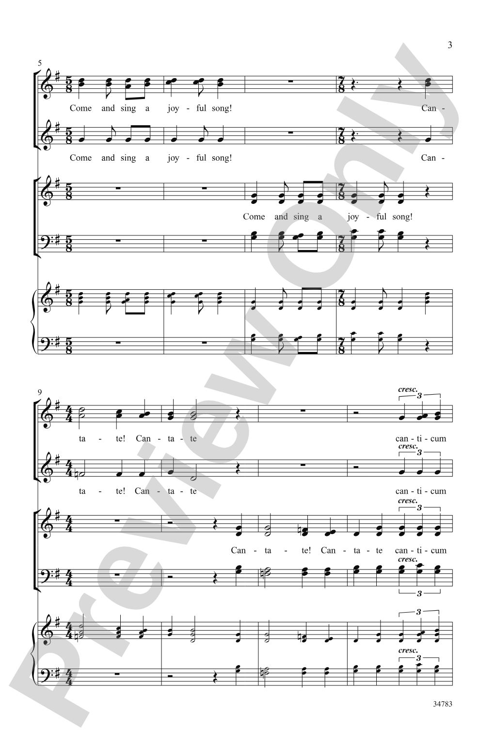 A Jubilant New Song: SATB Choral Octavo
