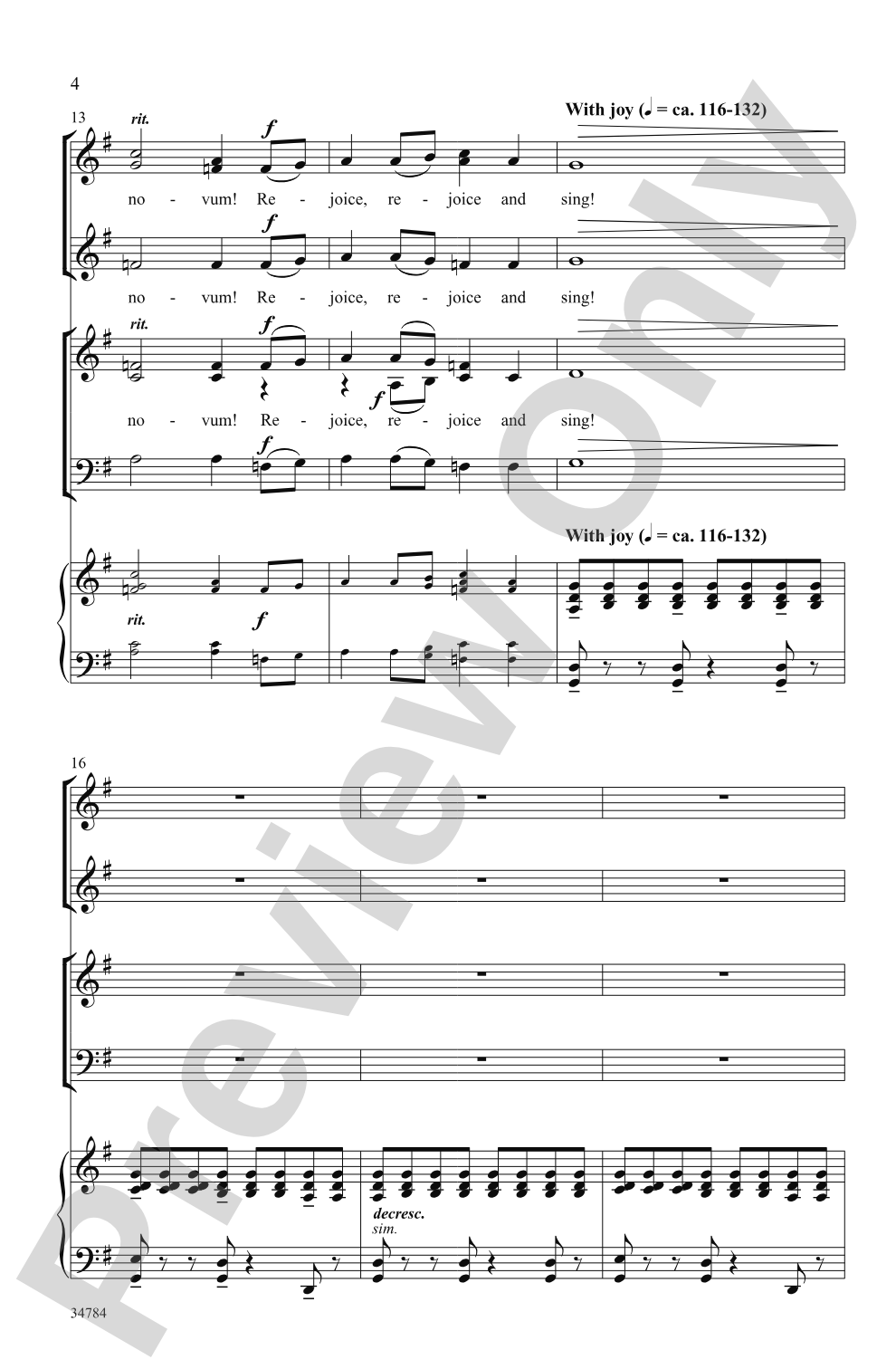 A Jubilant New Song: 3-Part Mixed/SAB Choral Octavo