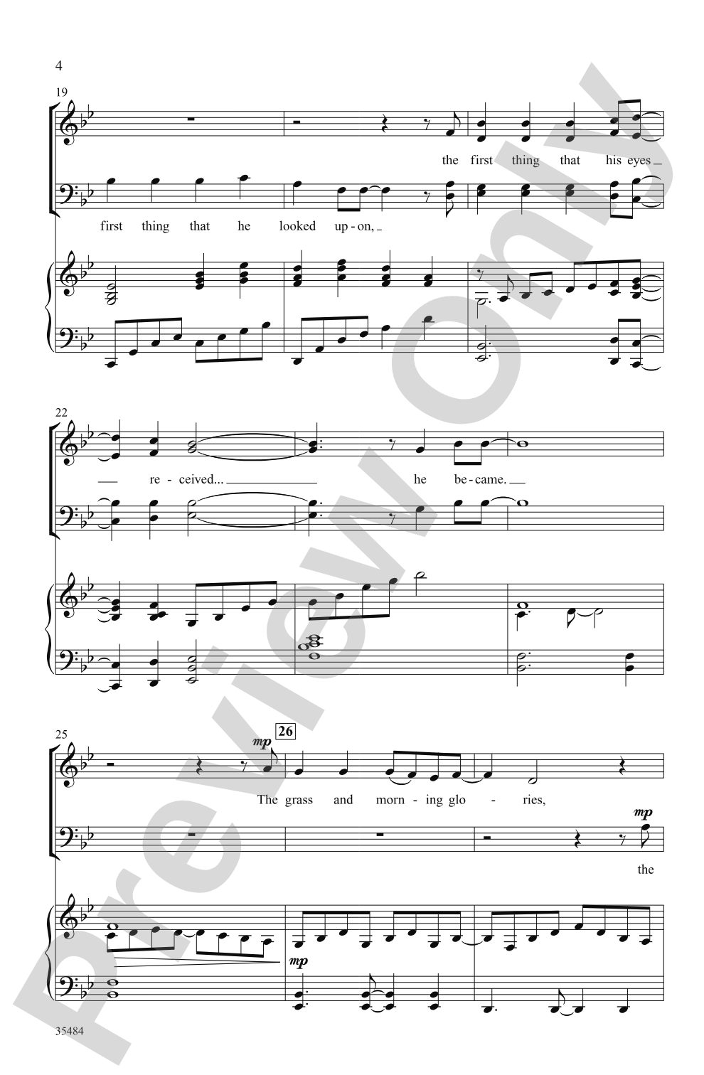 There Was a Child Went Forth: SATB Choral Octavo