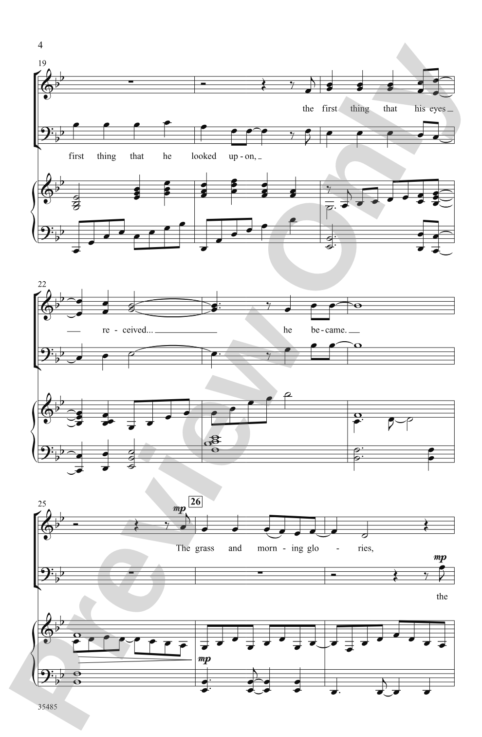 There Was a Child Went Forth: SAB Choral Octavo