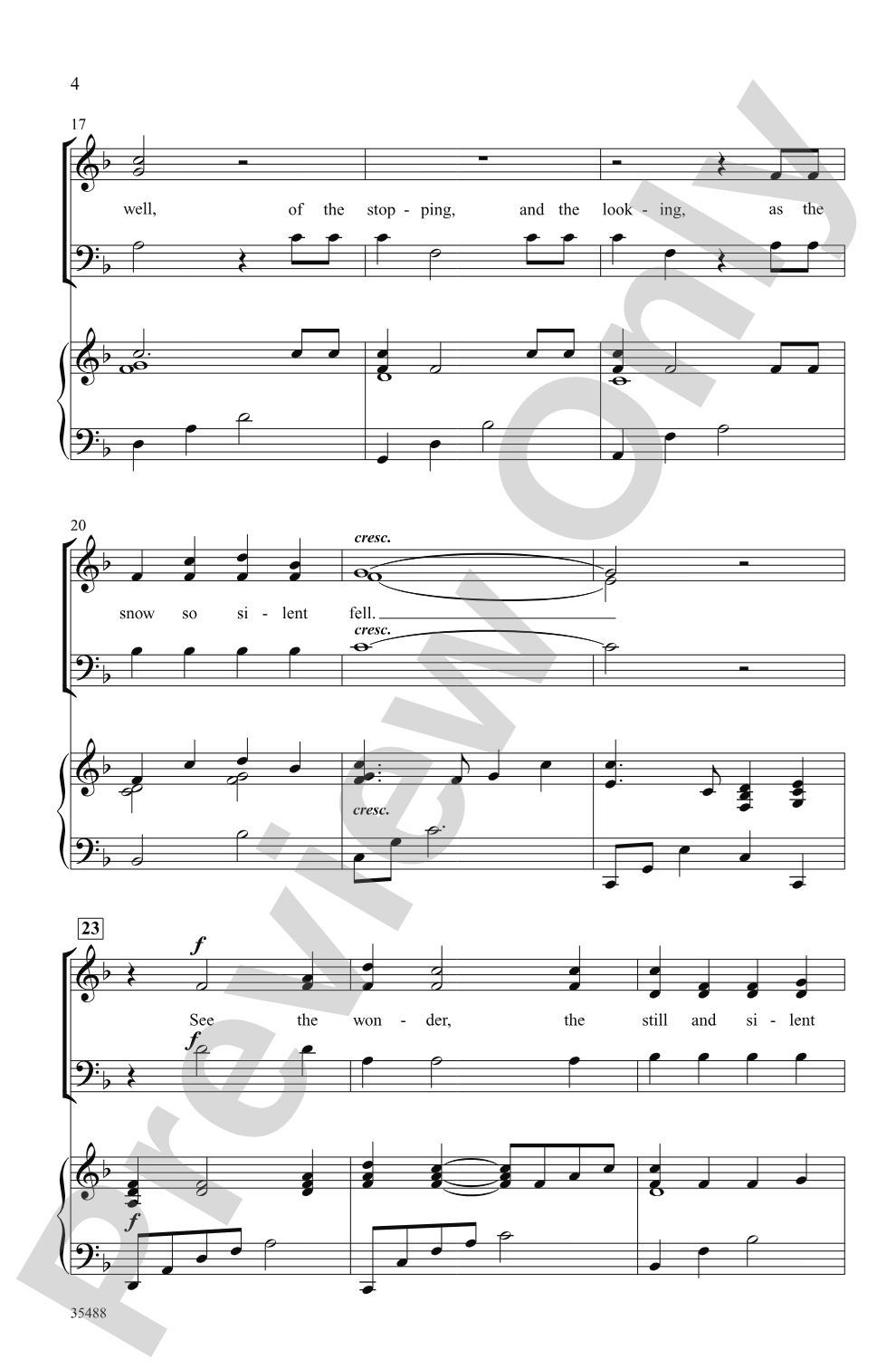 Winter's Frost: 3-Part Mixed Choral Octavo