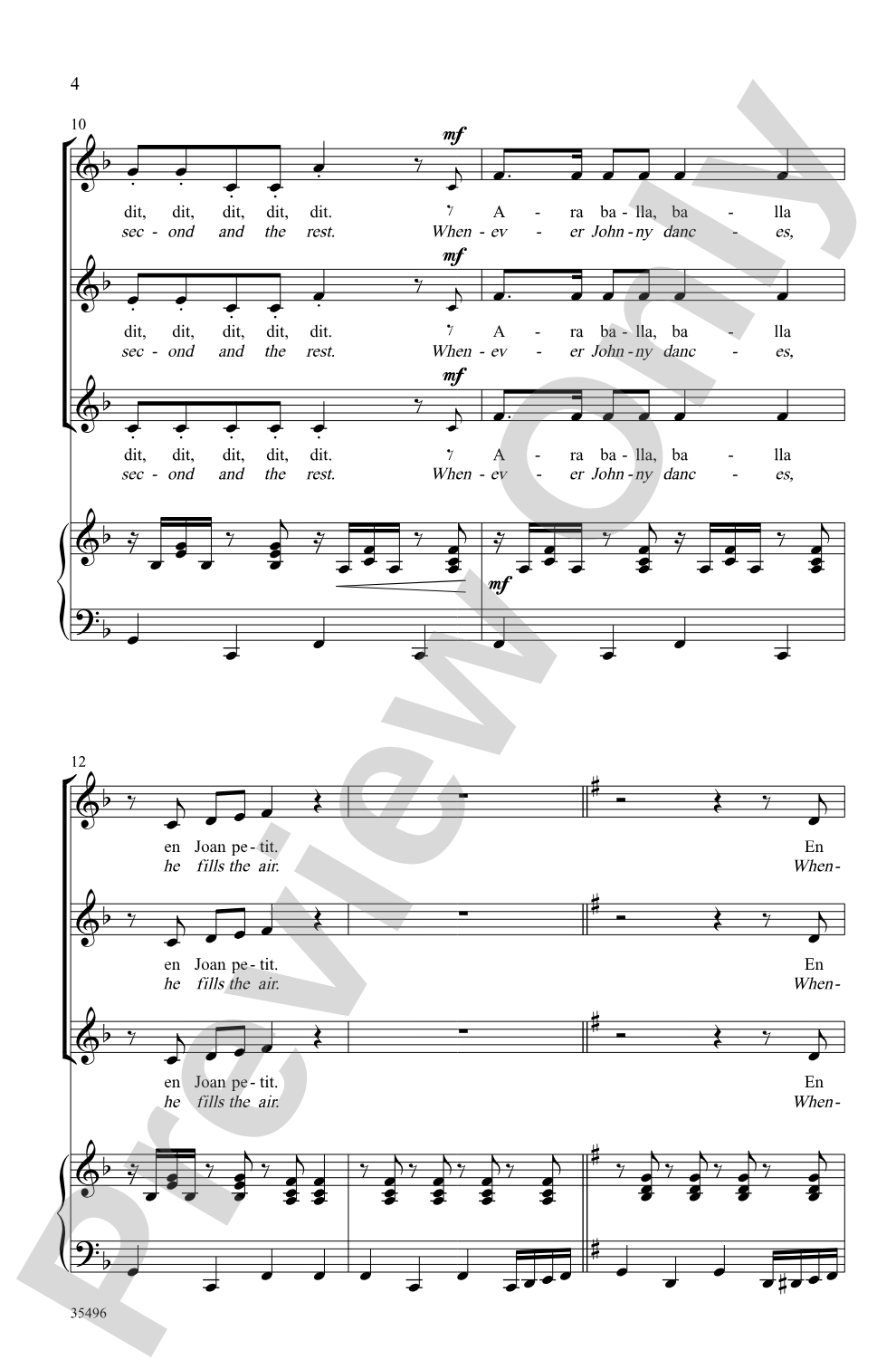 Joan Petit: SSA Choral Octavo