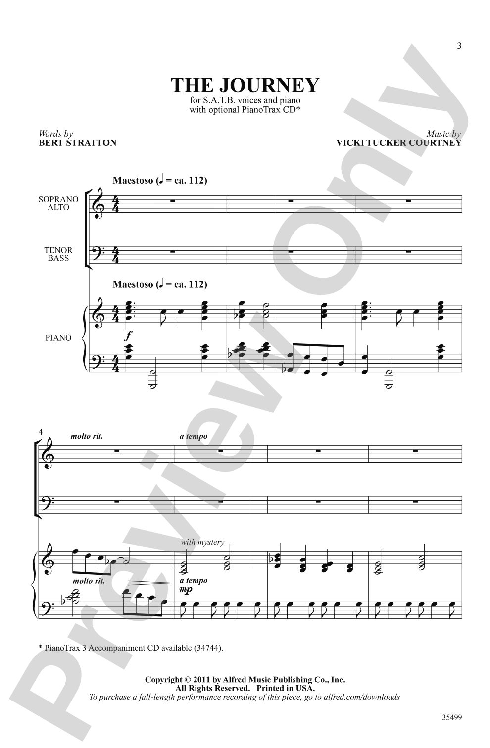 The Journey: SATB Choral Octavo