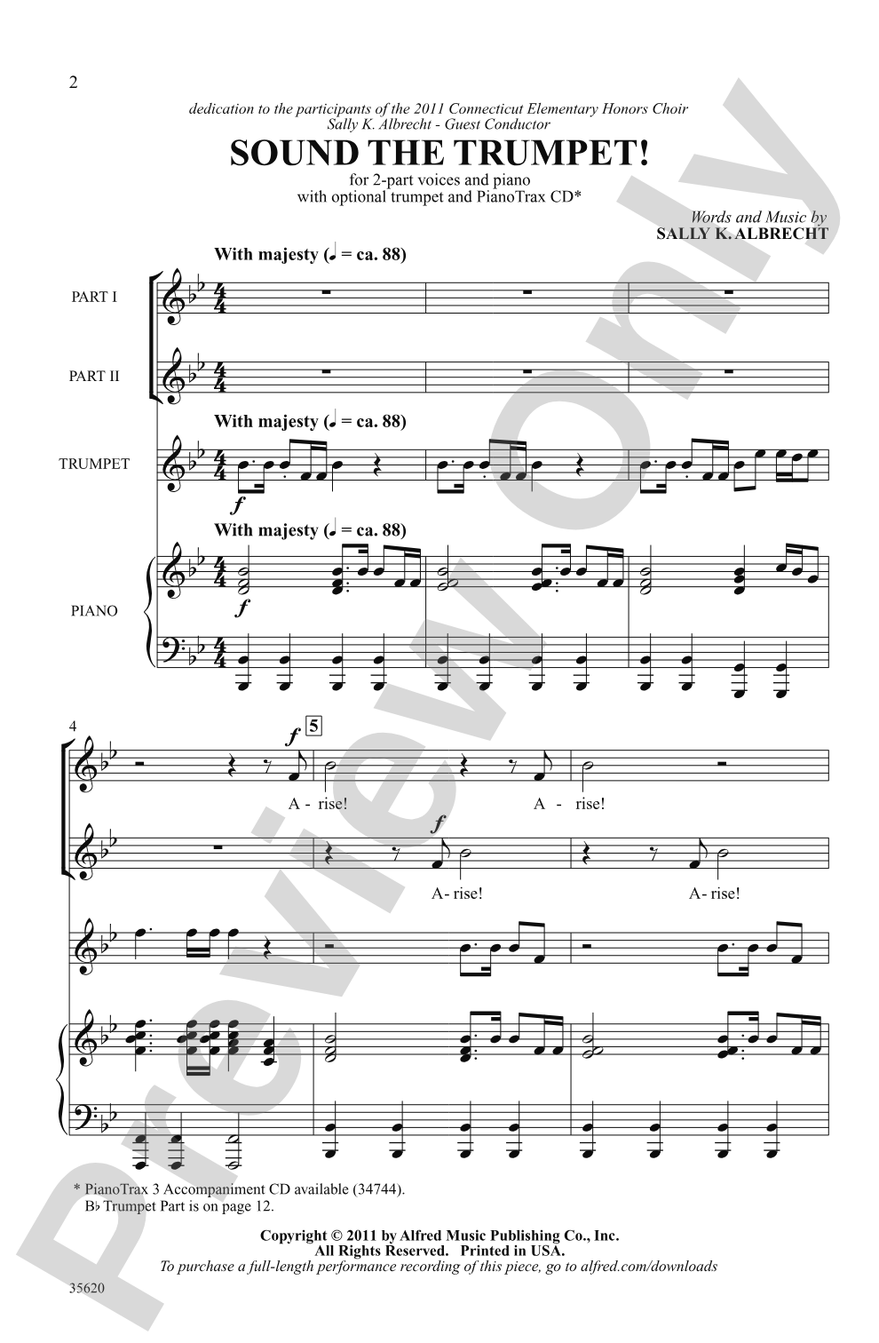 Sound the Trumpet!: 2-Part Choral Octavo