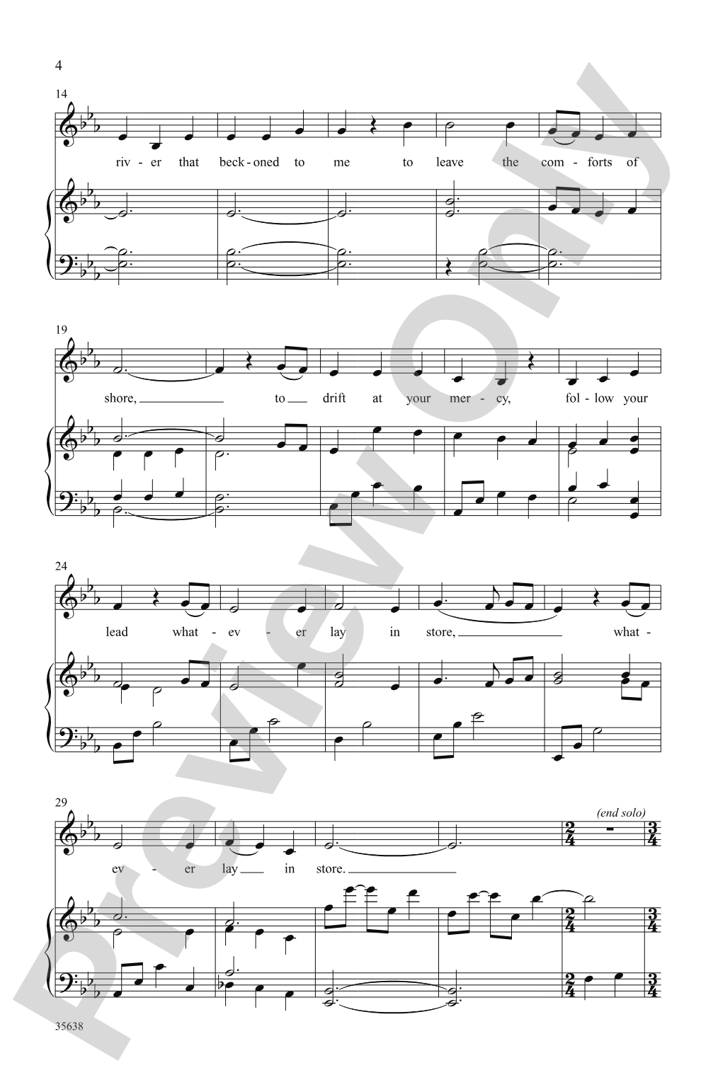 Your Love Was a River: SSA Choral Octavo