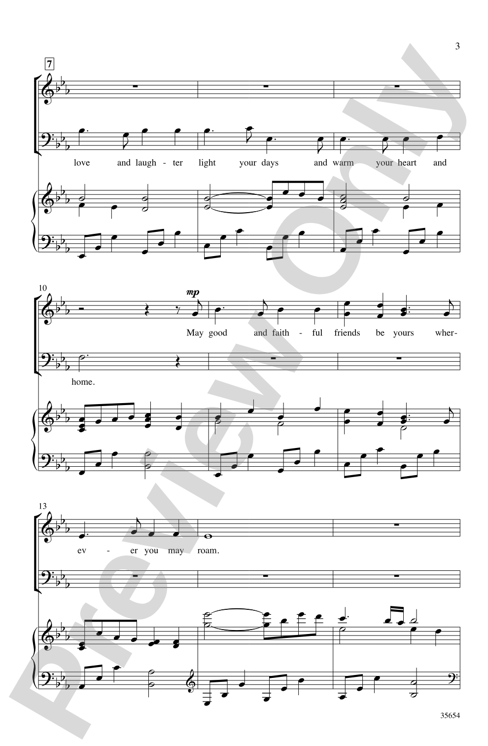 A Blessing: SATB Choral Octavo