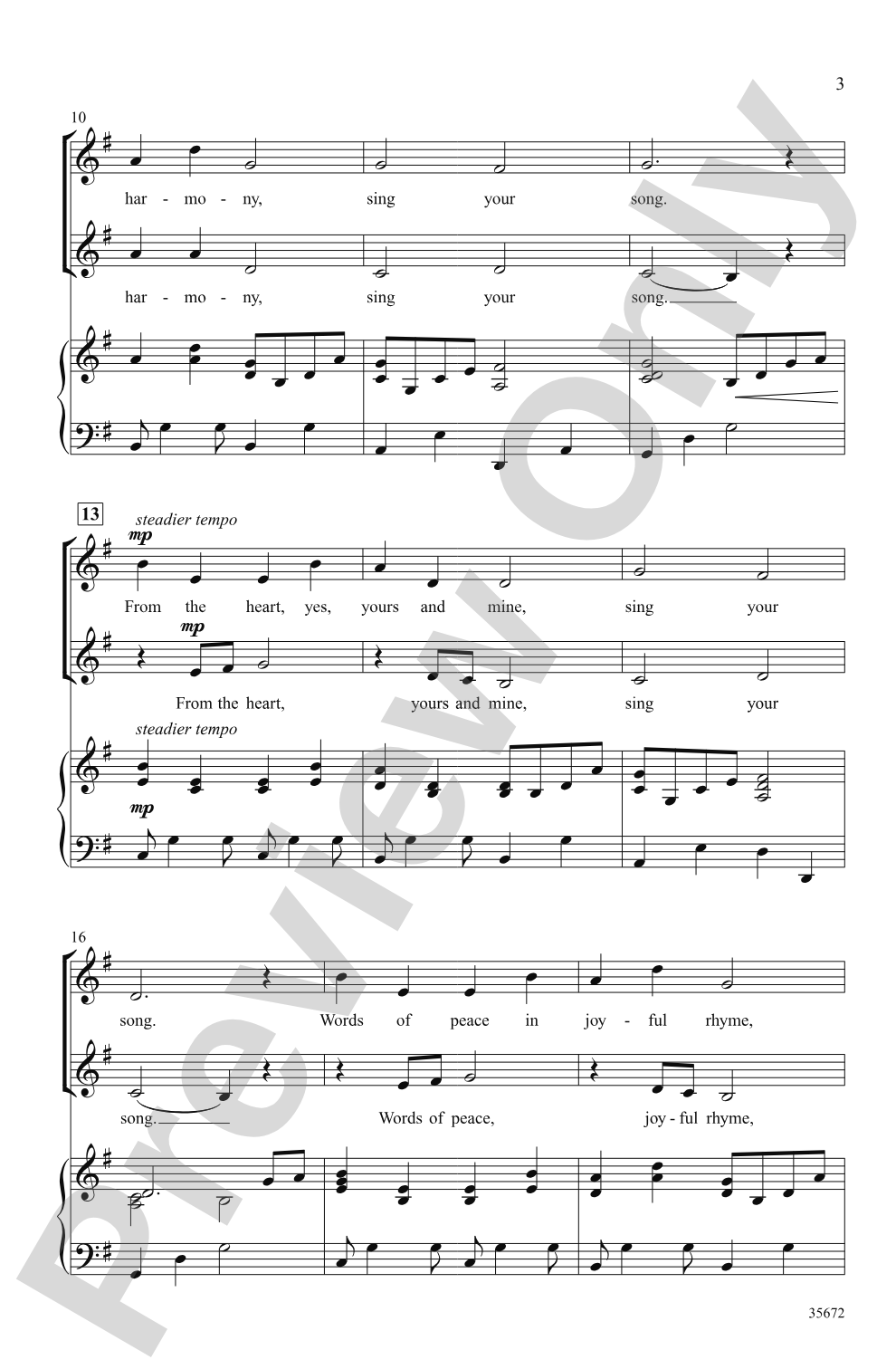 Sing Your Song: 2-Part Choral Octavo