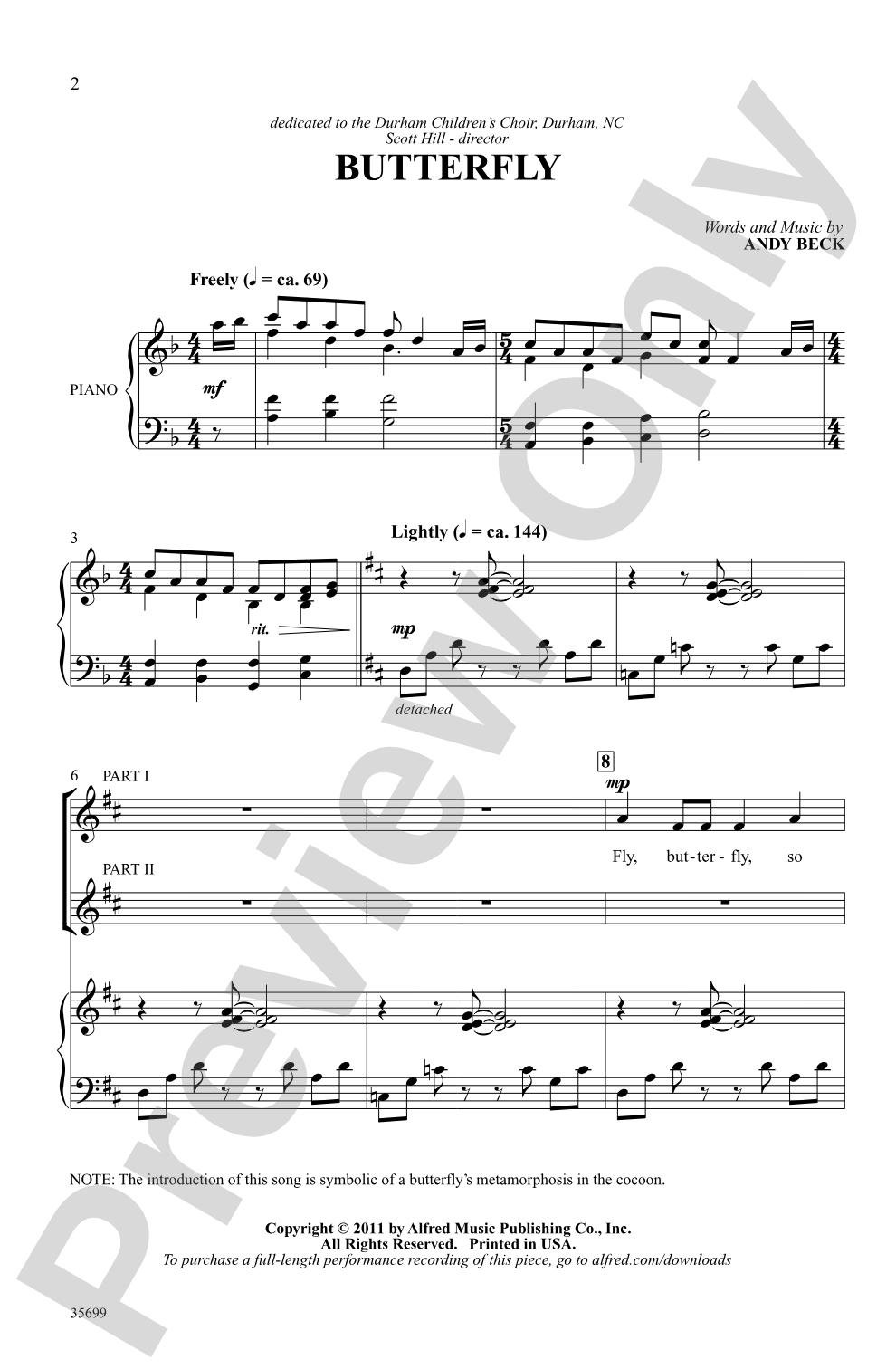 Songs of Flight: 2-Part Choral Octavo