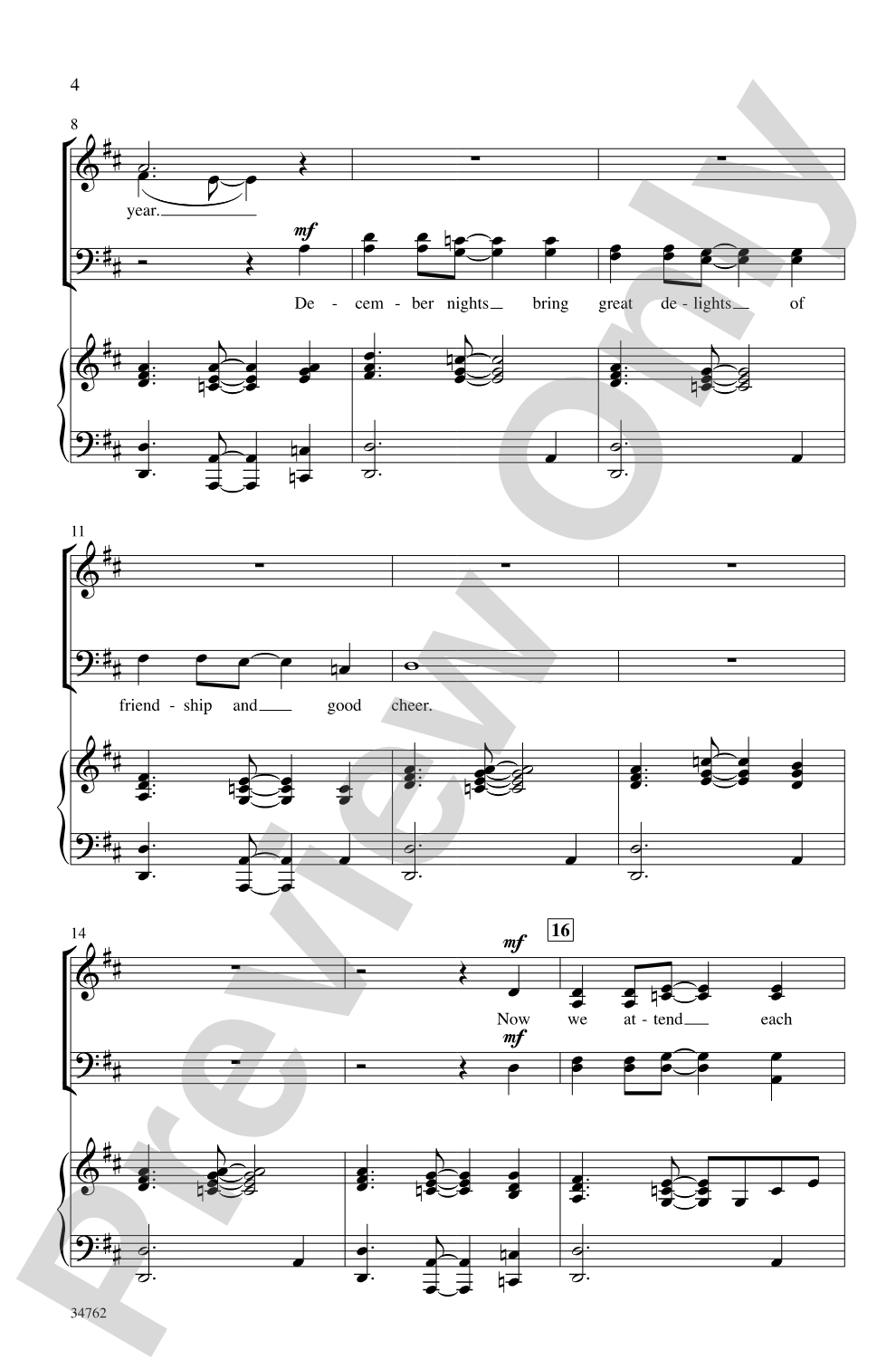May the Season Never End: SATB Choral Octavo