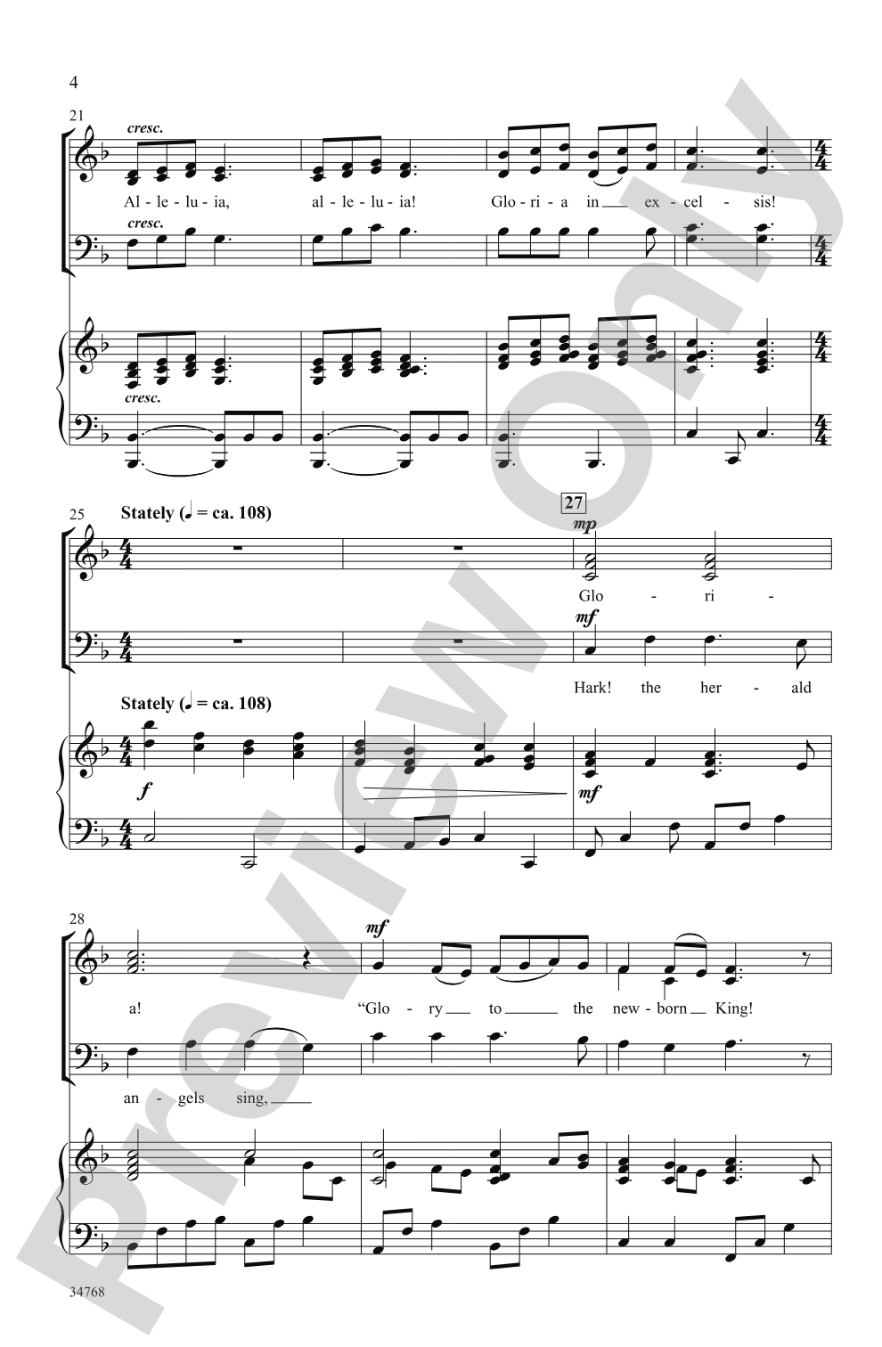 Angels' Gloria: SATB Choral Octavo