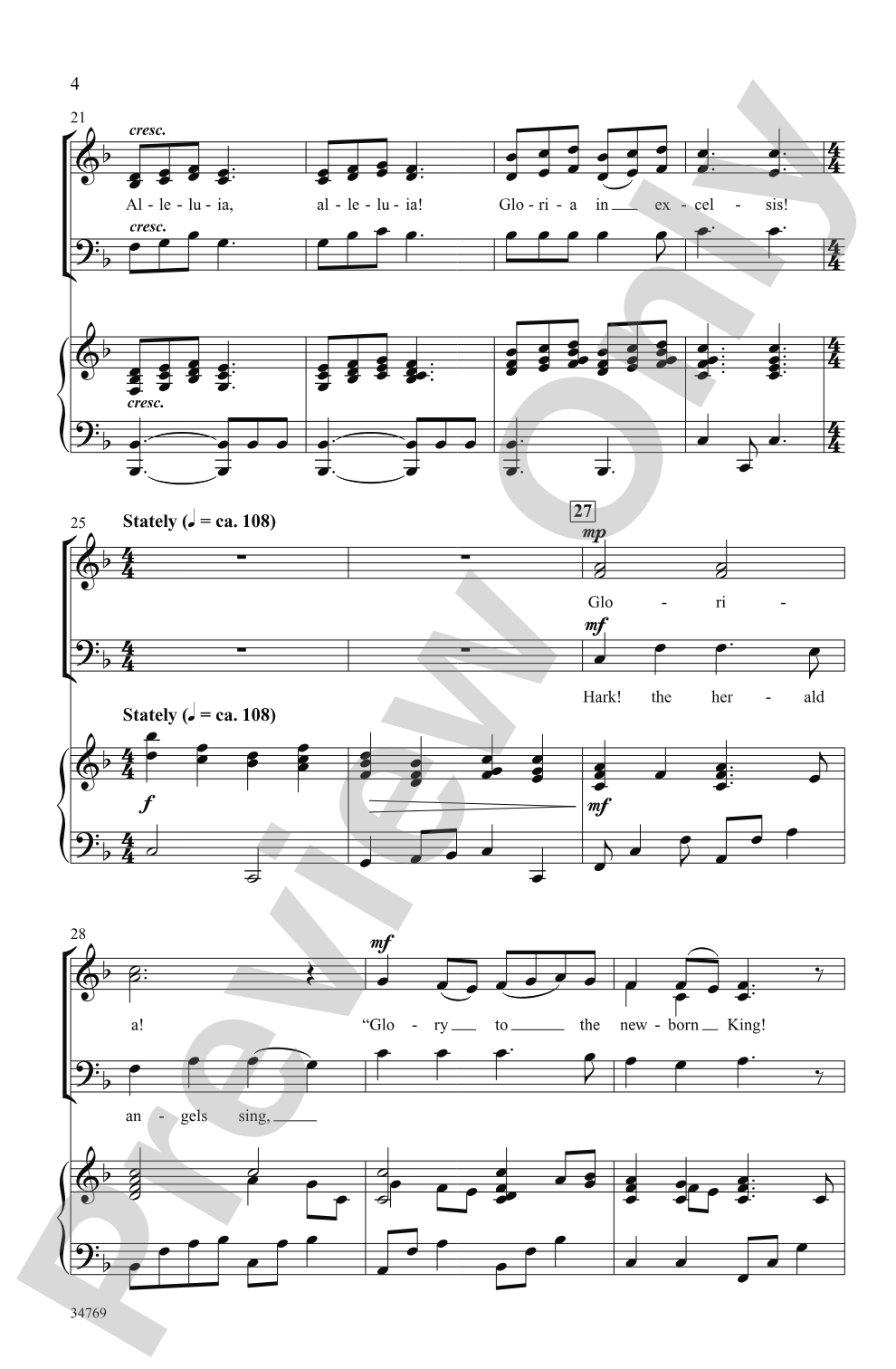 Angels' Gloria: SAB Choral Octavo