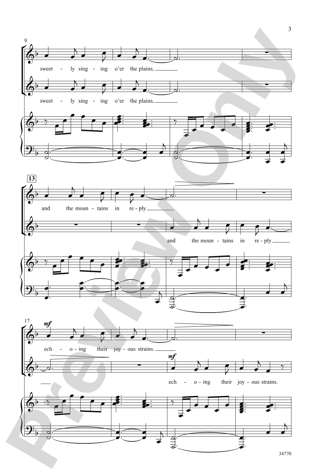 Angels' Gloria: SSA Choral Octavo