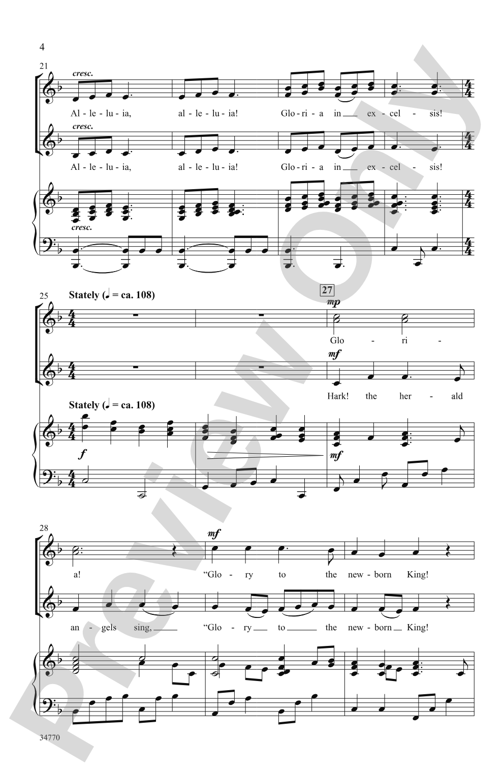 Angels' Gloria: SSA Choral Octavo