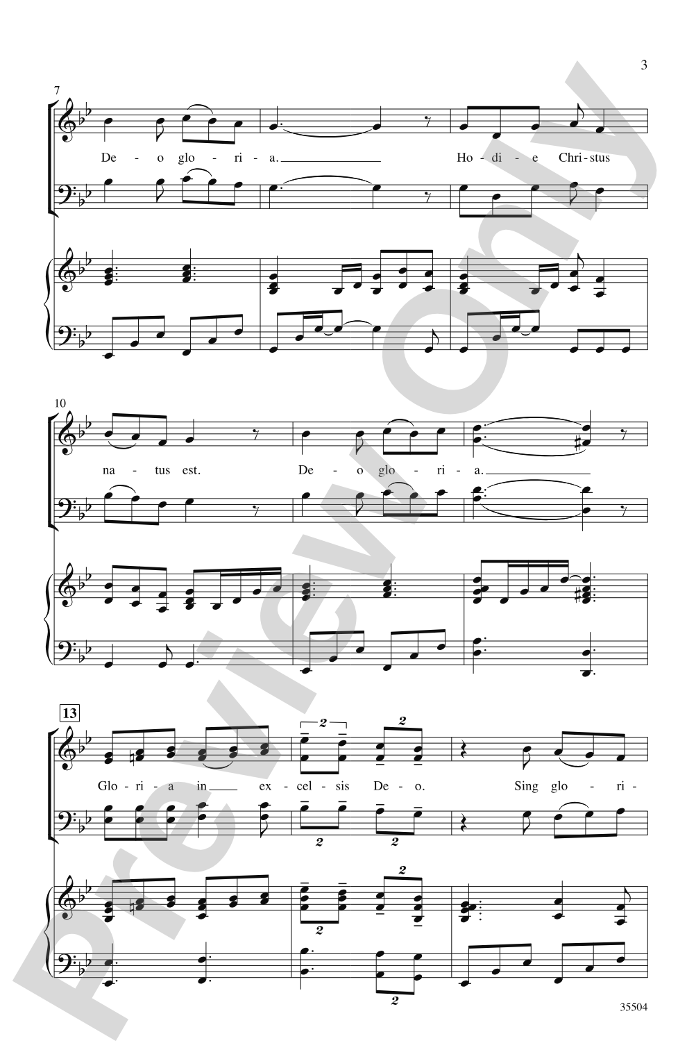 Hodie: SATB Choral Octavo