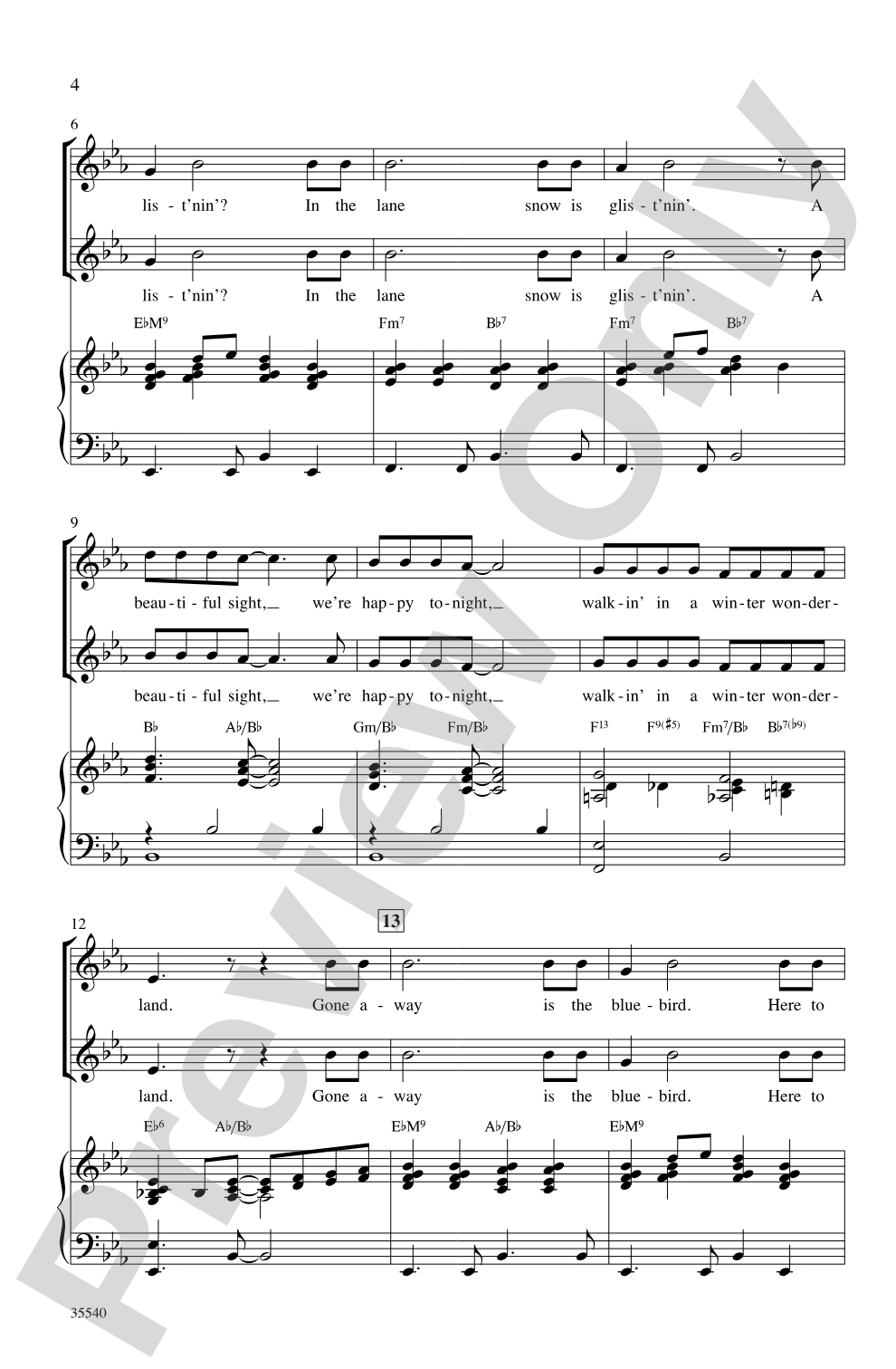 A Swingin' Christmas: SSA Choral Octavo