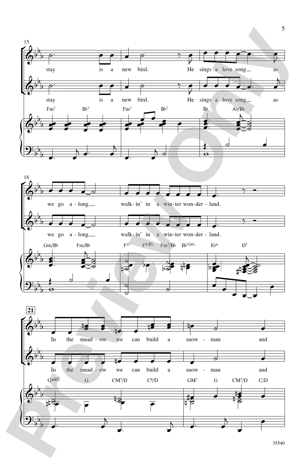 A Swingin' Christmas: SSA Choral Octavo