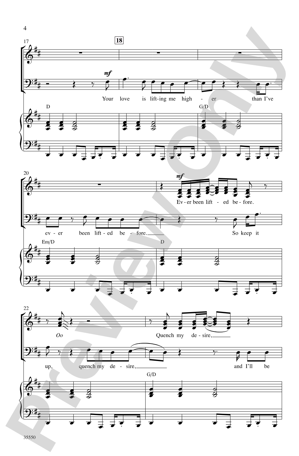(Your Love Keeps Lifting Me) Higher and Higher: SATB Choral Octavo