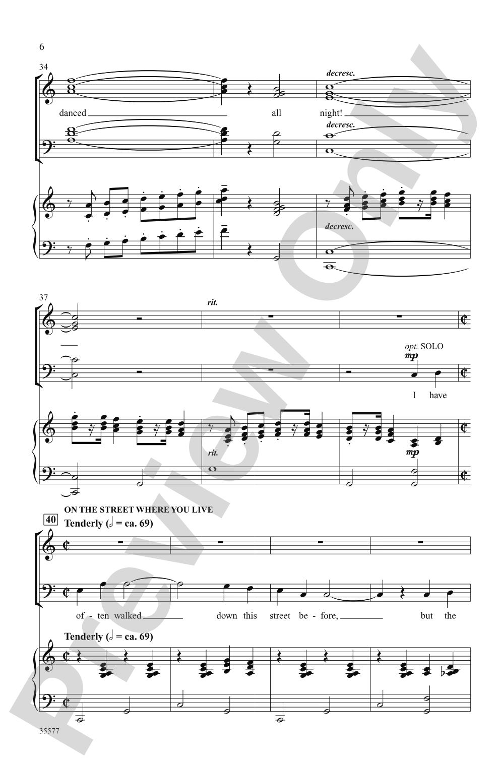 My Fair Lady: SATB Choral Octavo