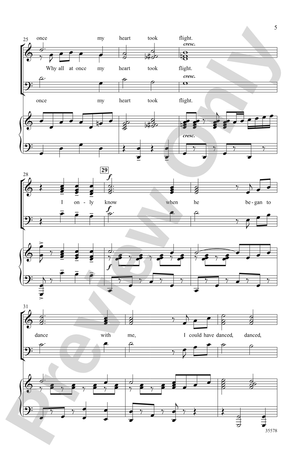 My Fair Lady: SSAB Choral Octavo