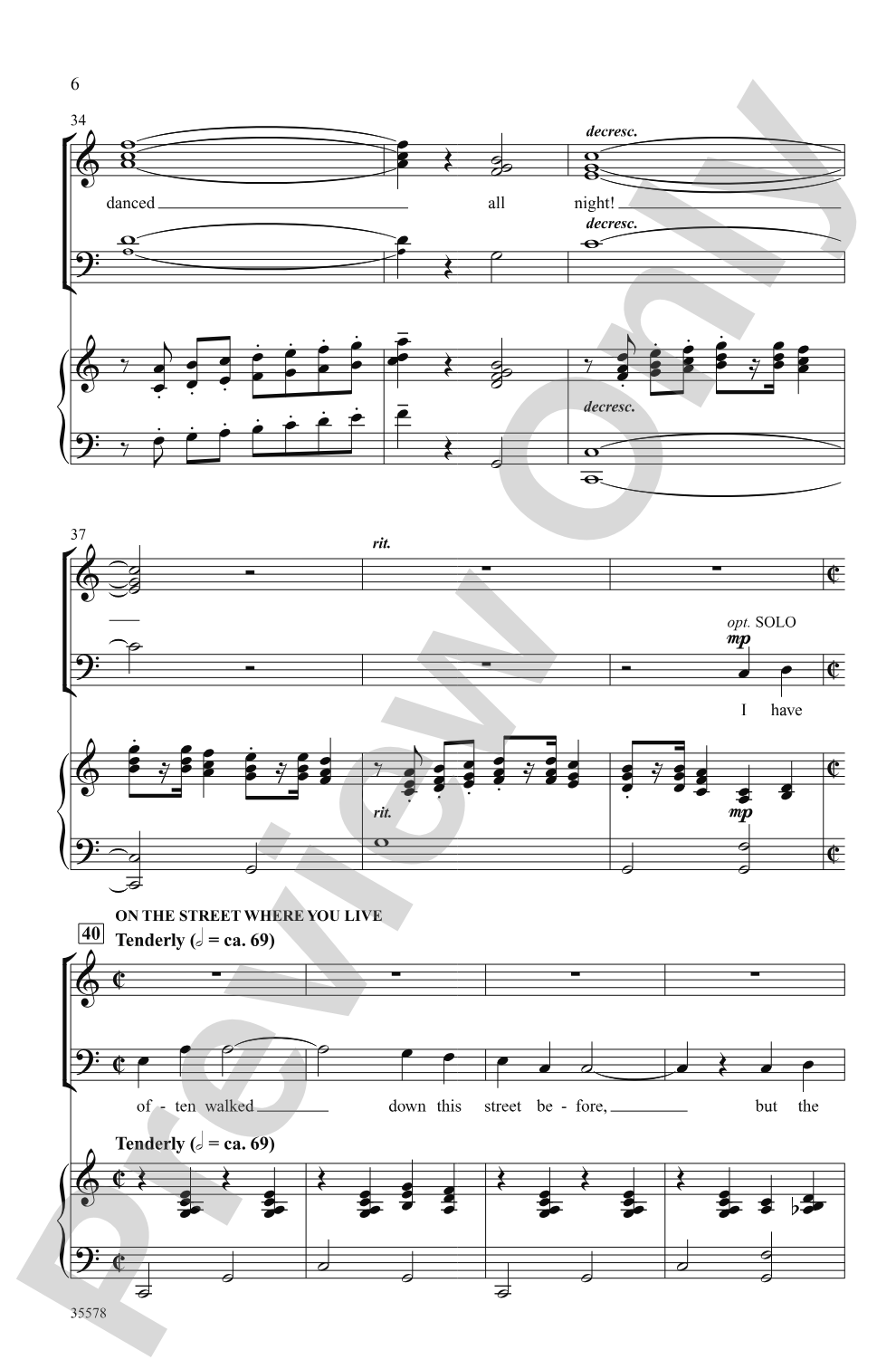 My Fair Lady: SSAB Choral Octavo
