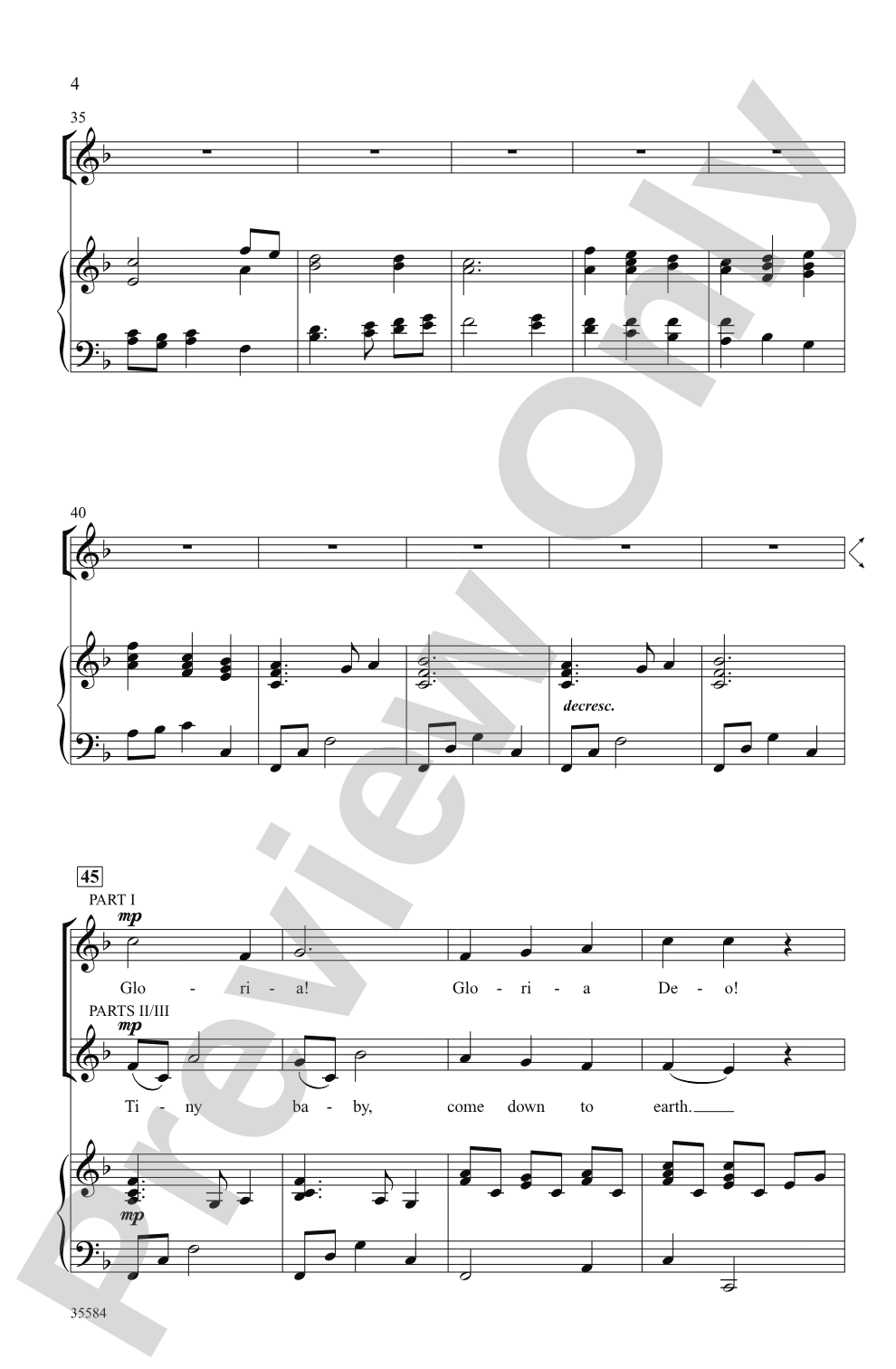 A Christmas Canon: 3-Part, any combination Choral Octavo