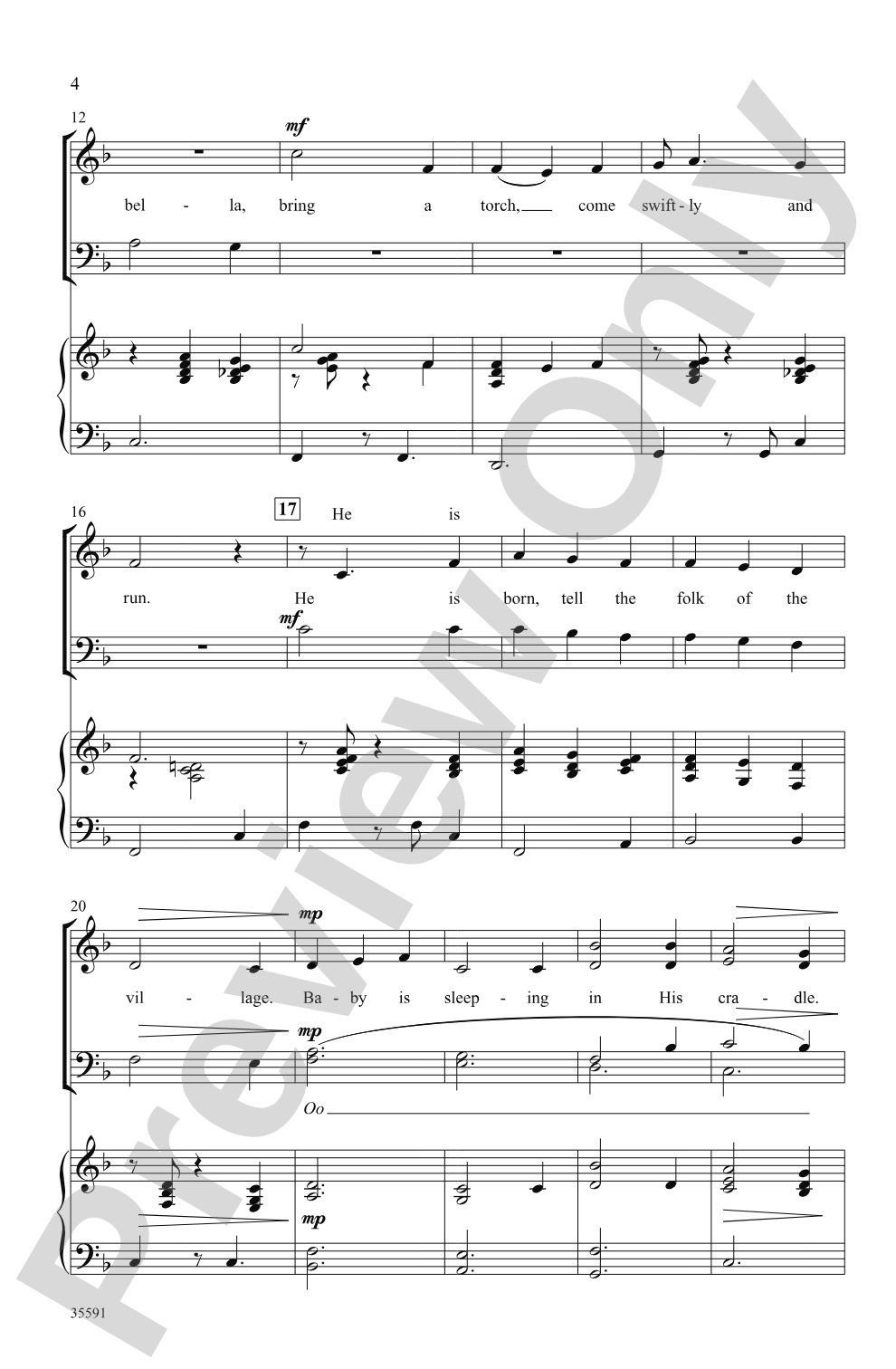 Jeannette, Isabella: SATB Choral Octavo