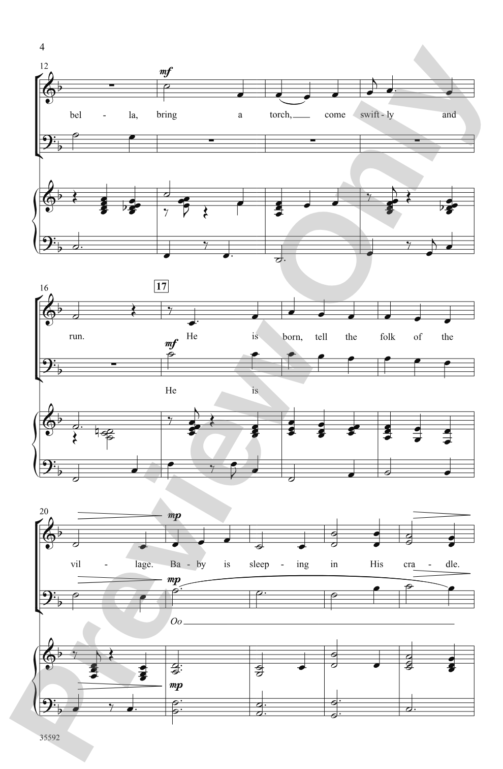 Jeannette, Isabella: SAB Choral Octavo