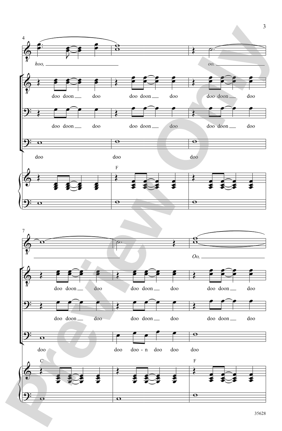 Over the Rainbow: TTBB, Opt. <I>a cappella</i> Choral Octavo