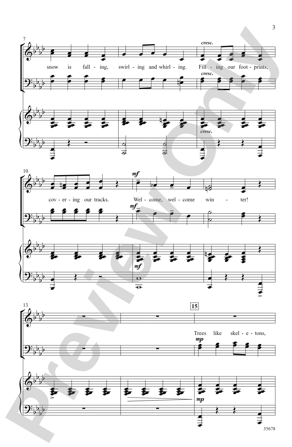 Welcome, Welcome Winter: SATB Choral Octavo