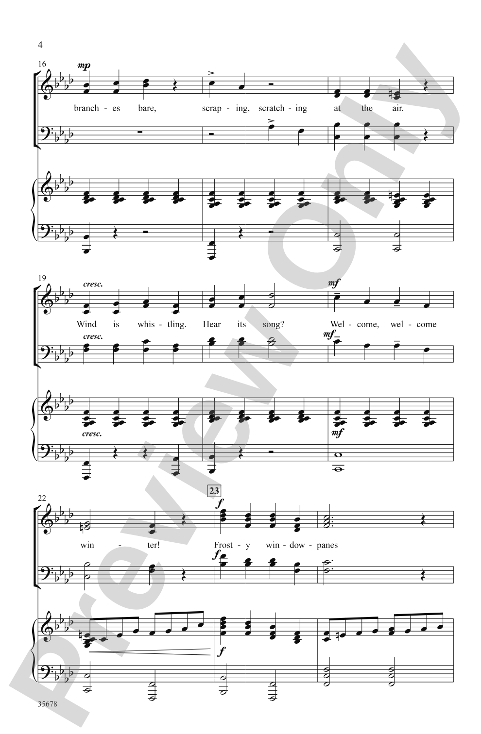 Welcome, Welcome Winter: SATB Choral Octavo