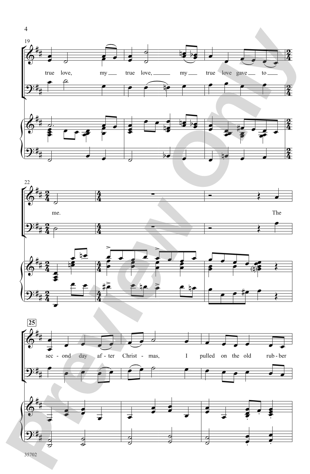 The Twelve Days After Christmas: SAB Choral Octavo