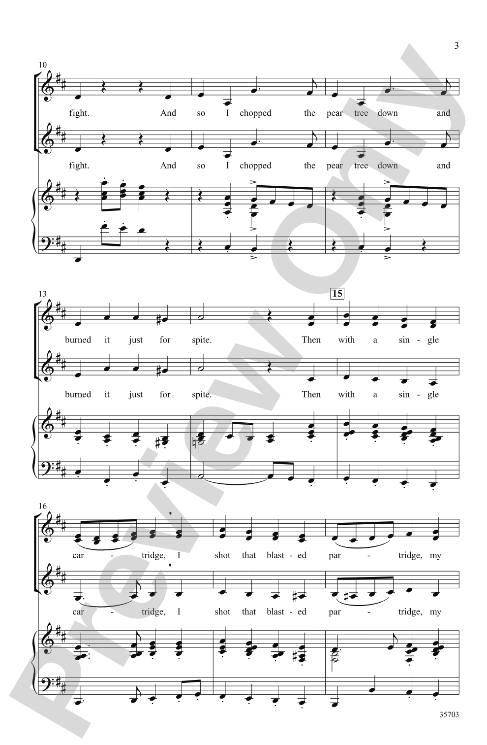 The Twelve Days After Christmas: SSA Choral Octavo
