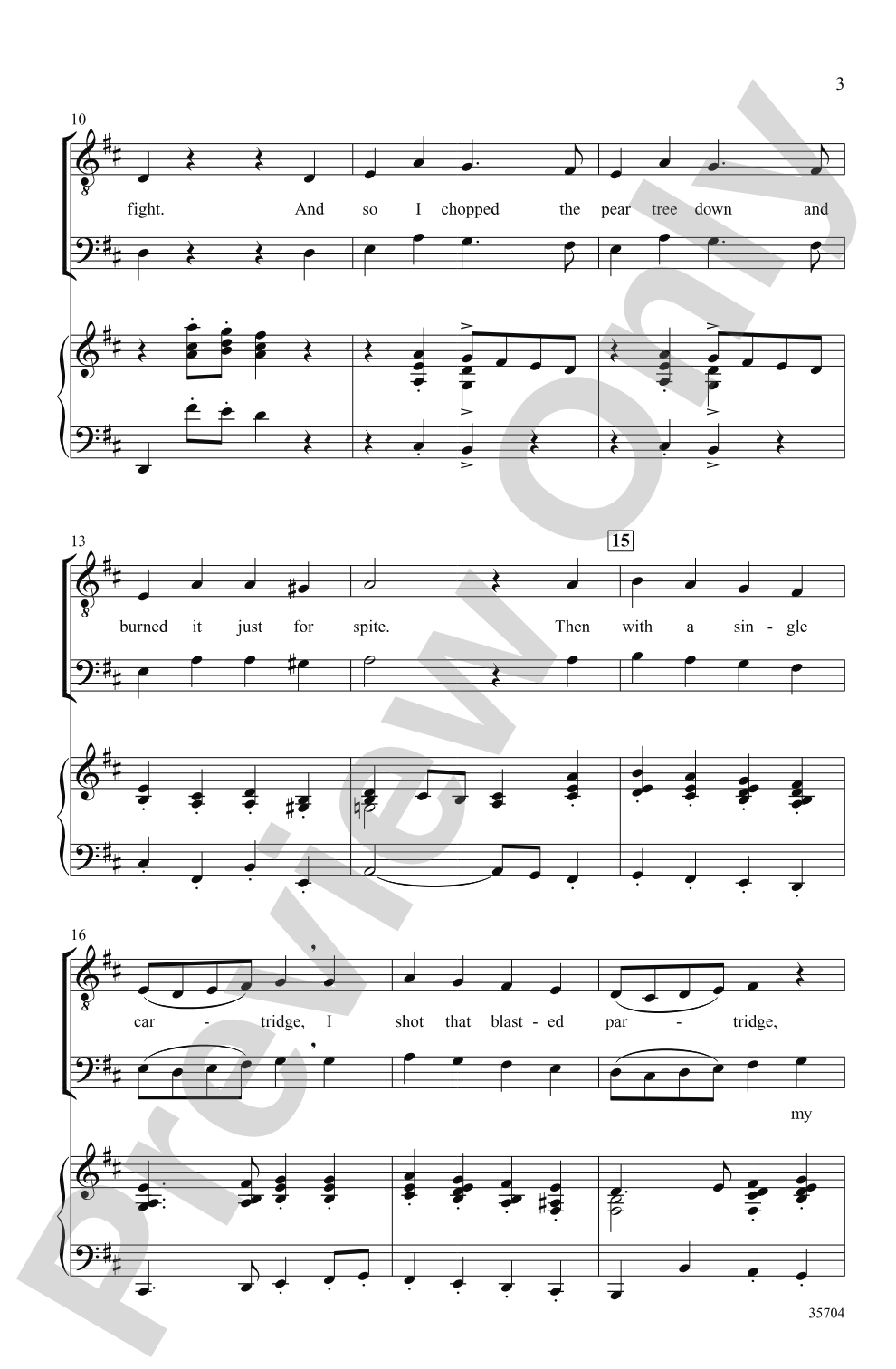 The Twelve Days After Christmas: TTB Choral Octavo