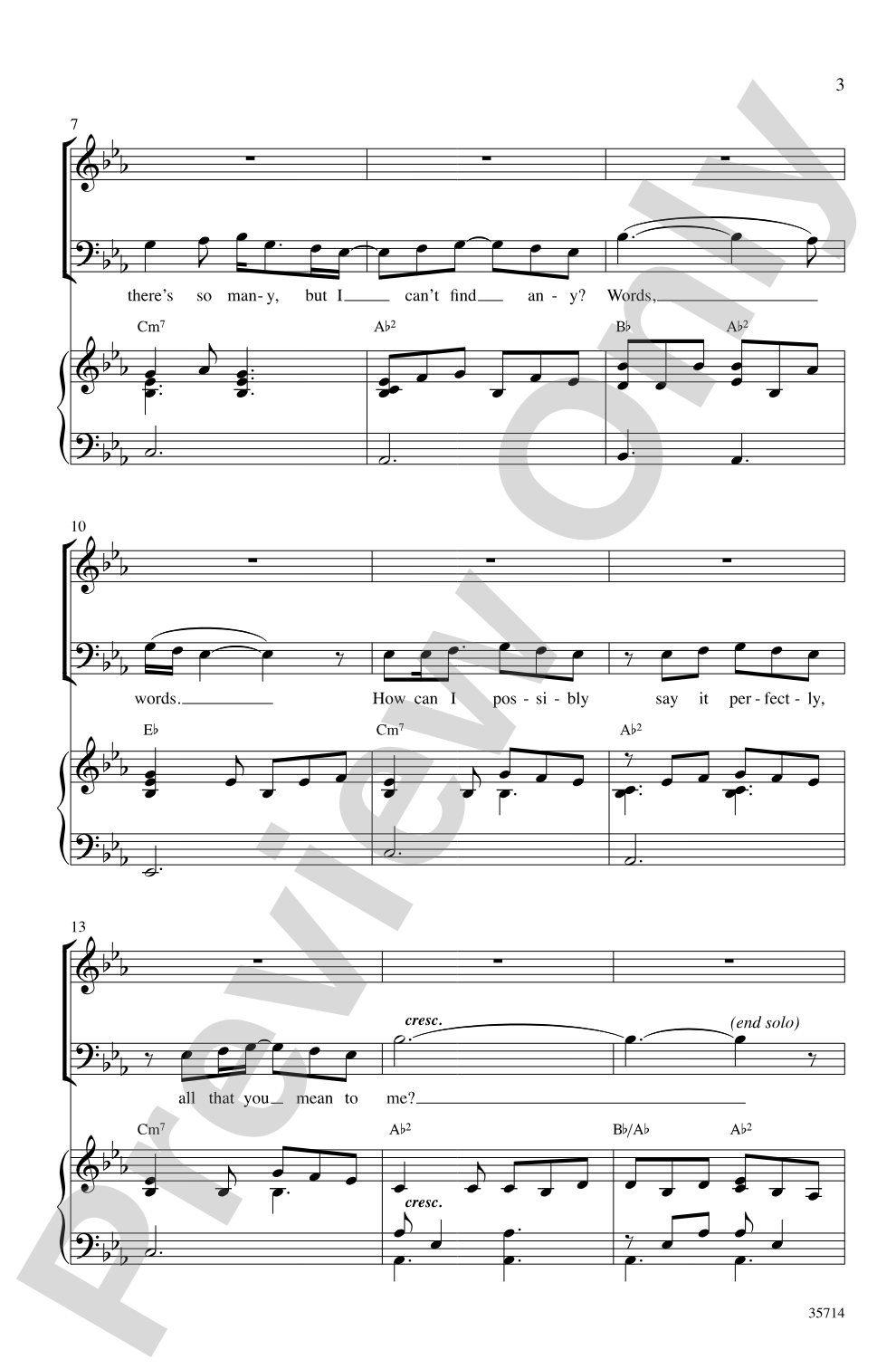 Thank You: SAB Choral Octavo