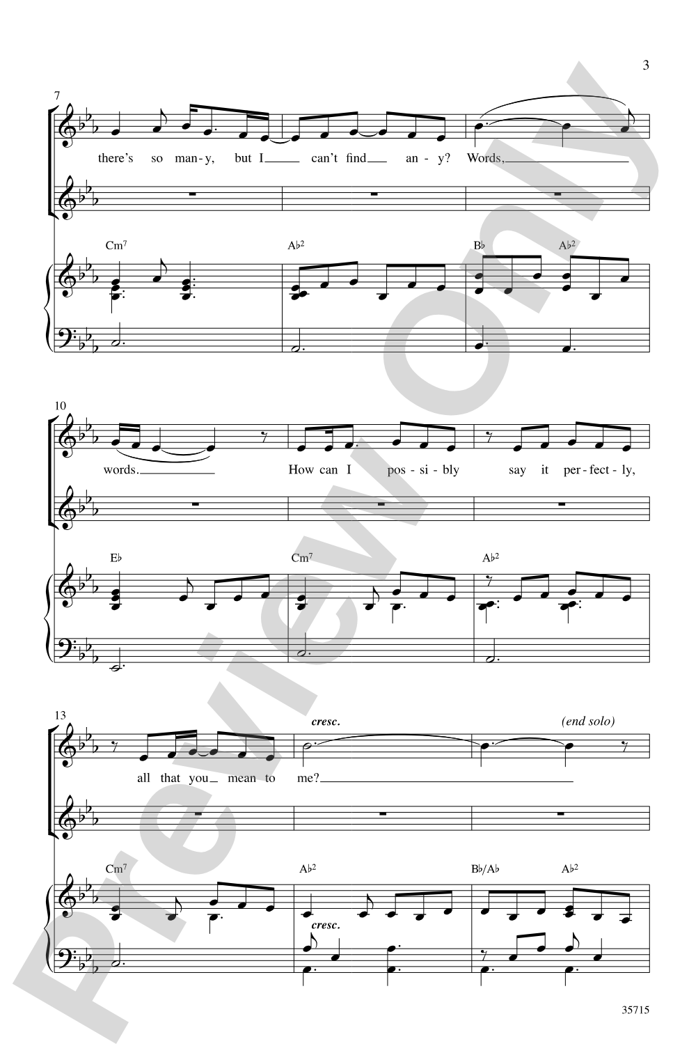 Thank You: SSA Choral Octavo