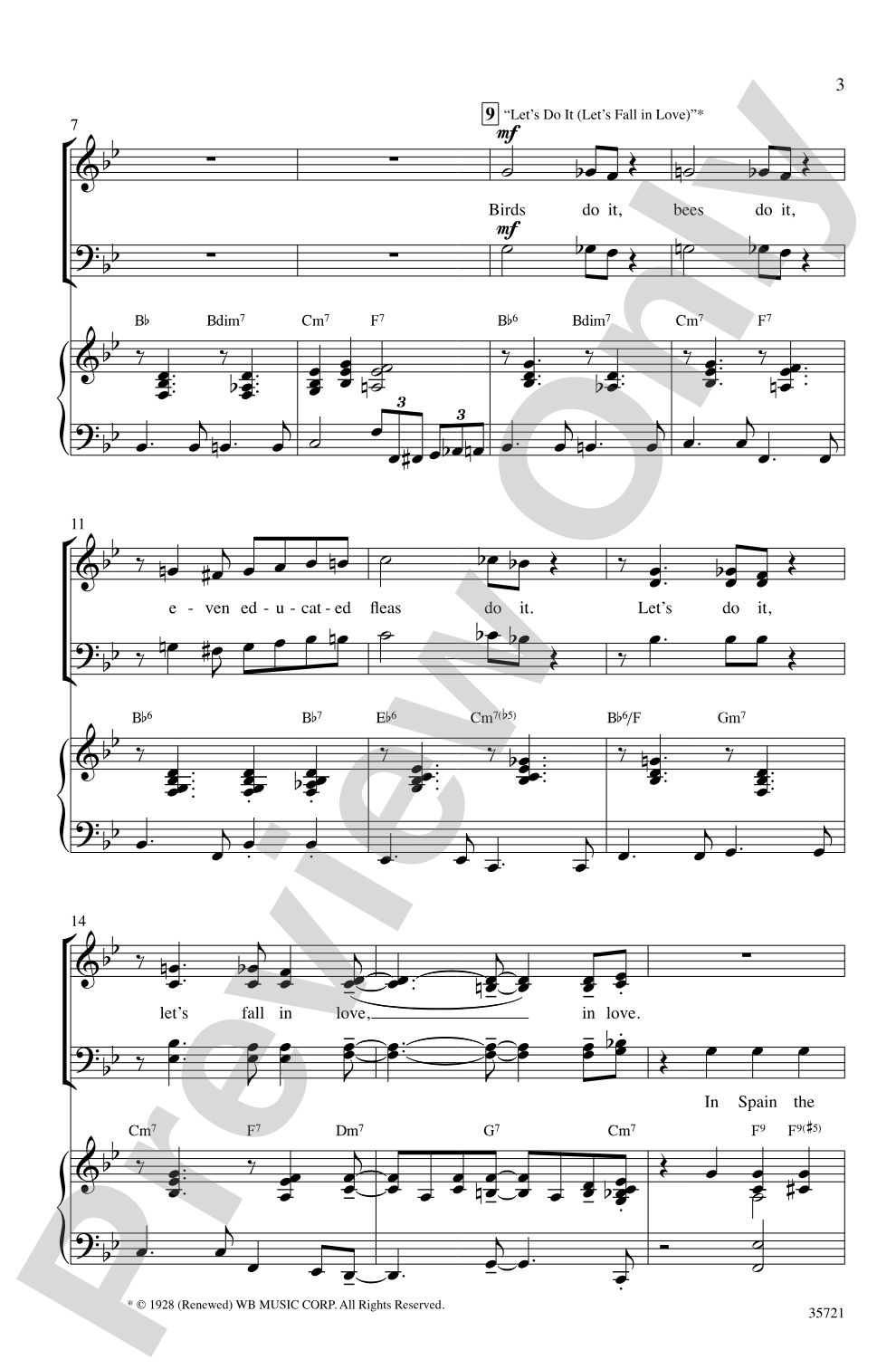 Let's Fall in Love: SATB Choral Octavo